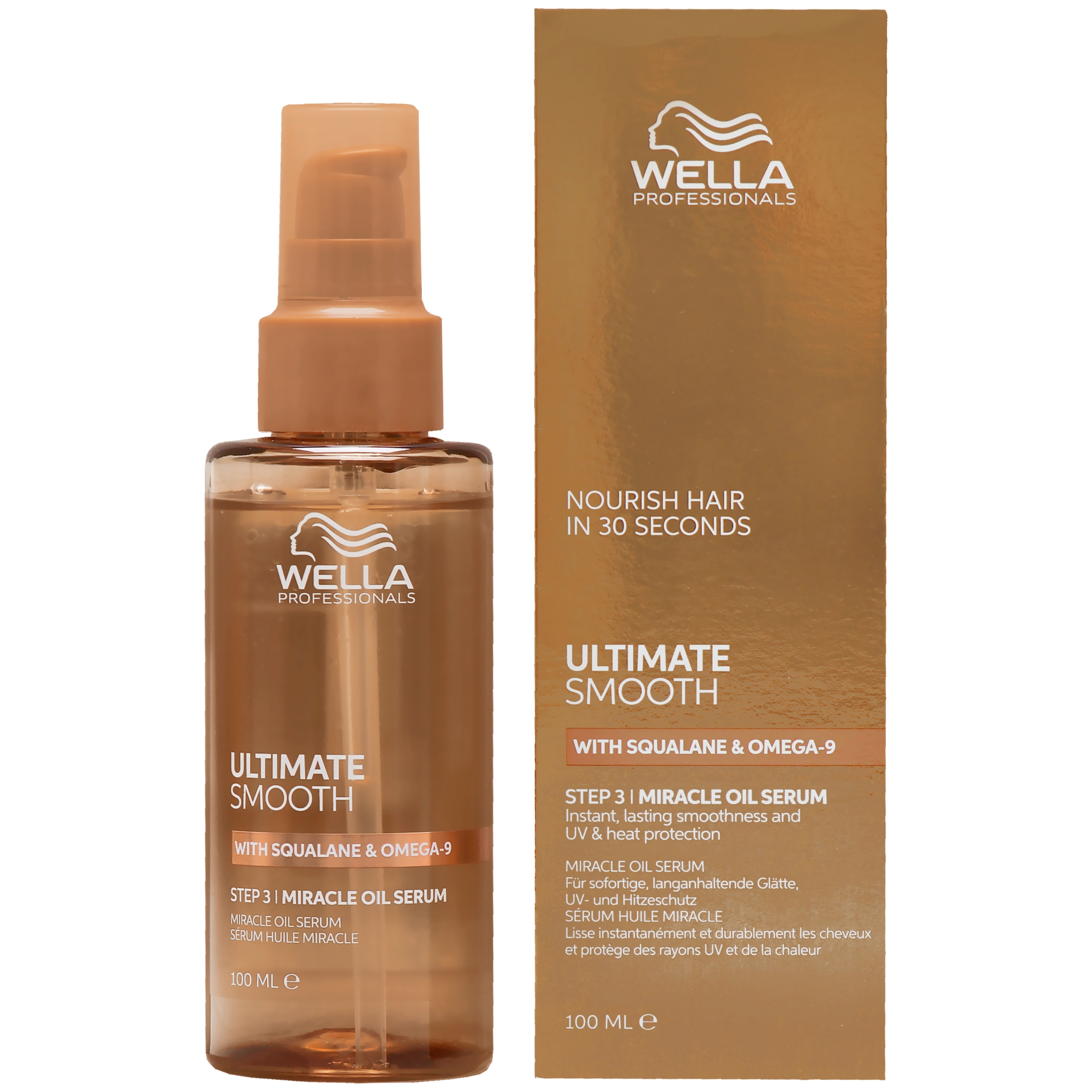 Wella ULTIMATE Smooth Miracle Oil Serum – serum do włosów suchych, 100ml