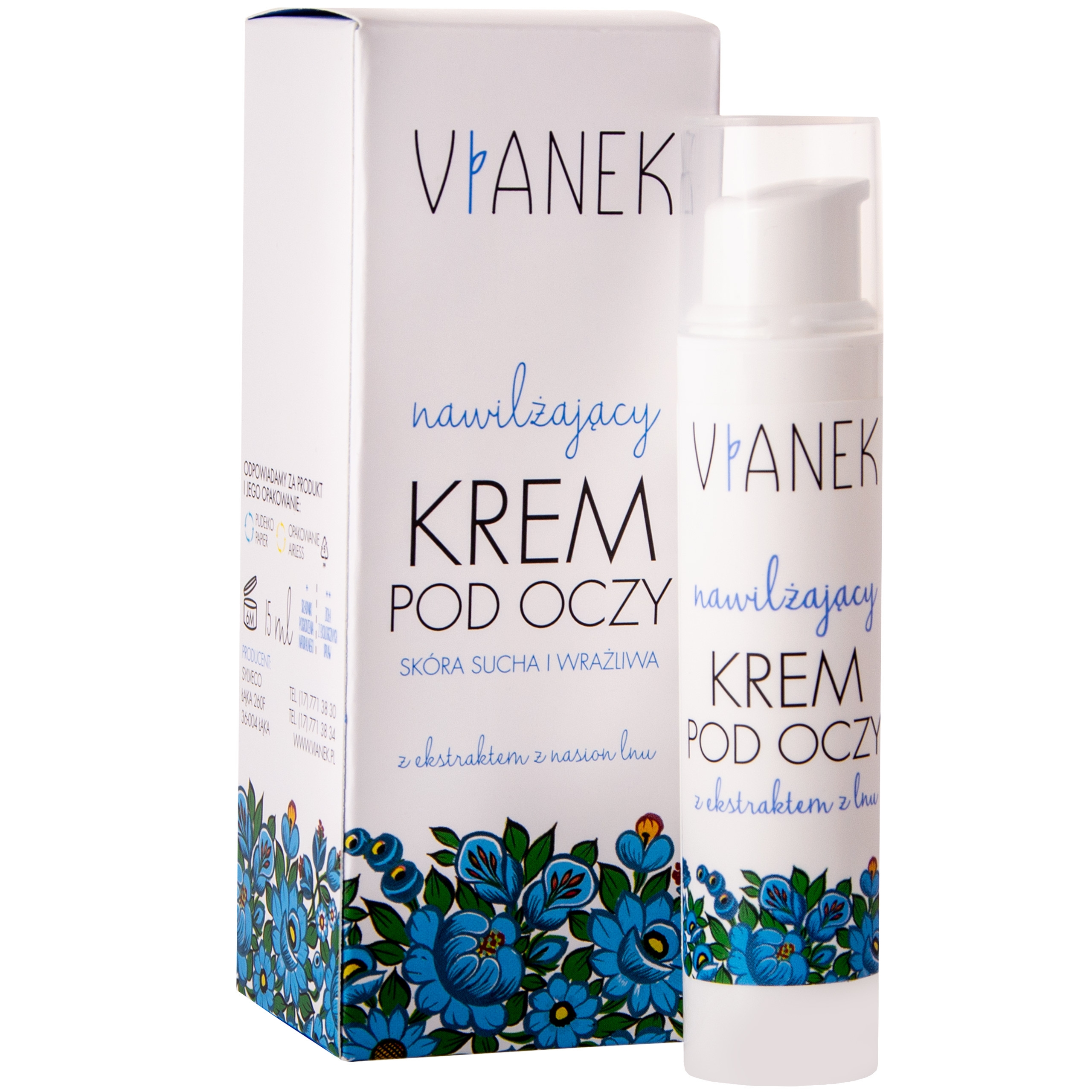 Image of Vianek Głęboko Nawilżający Krem Pod Oczy 15 ml