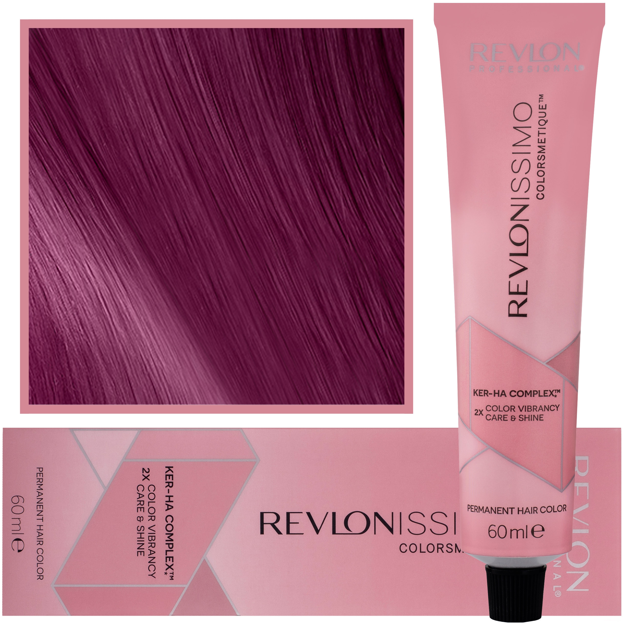 Image of Revlon Revlonissimo Colorsmetique - kremowa farba do włosów, 60ml C20 | Fioletowa Oberżyna