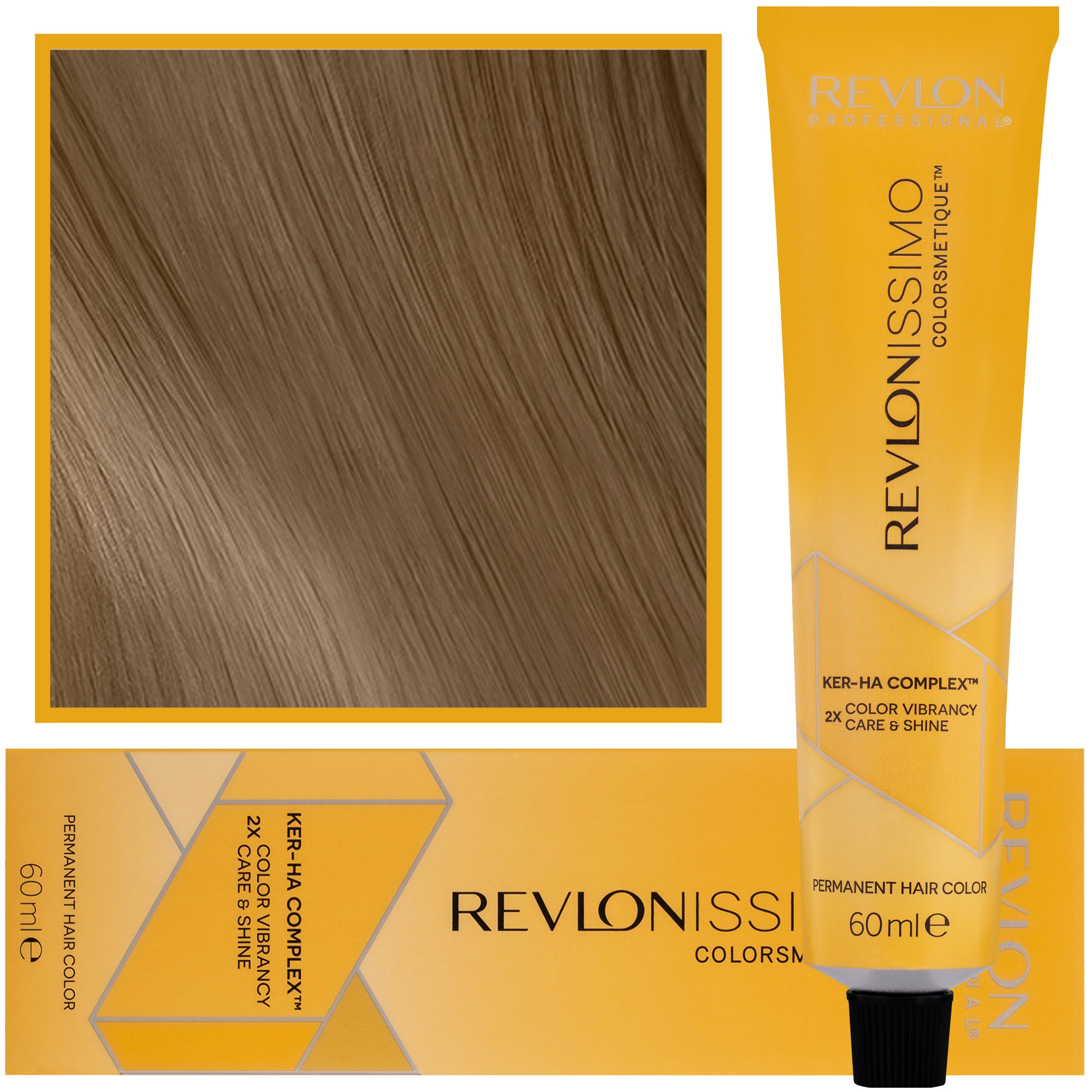 Image of Revlon Revlonissimo Colorsmetique - kremowa farba do włosów, 60ml 6,3 | Ciemny Złoty Blond