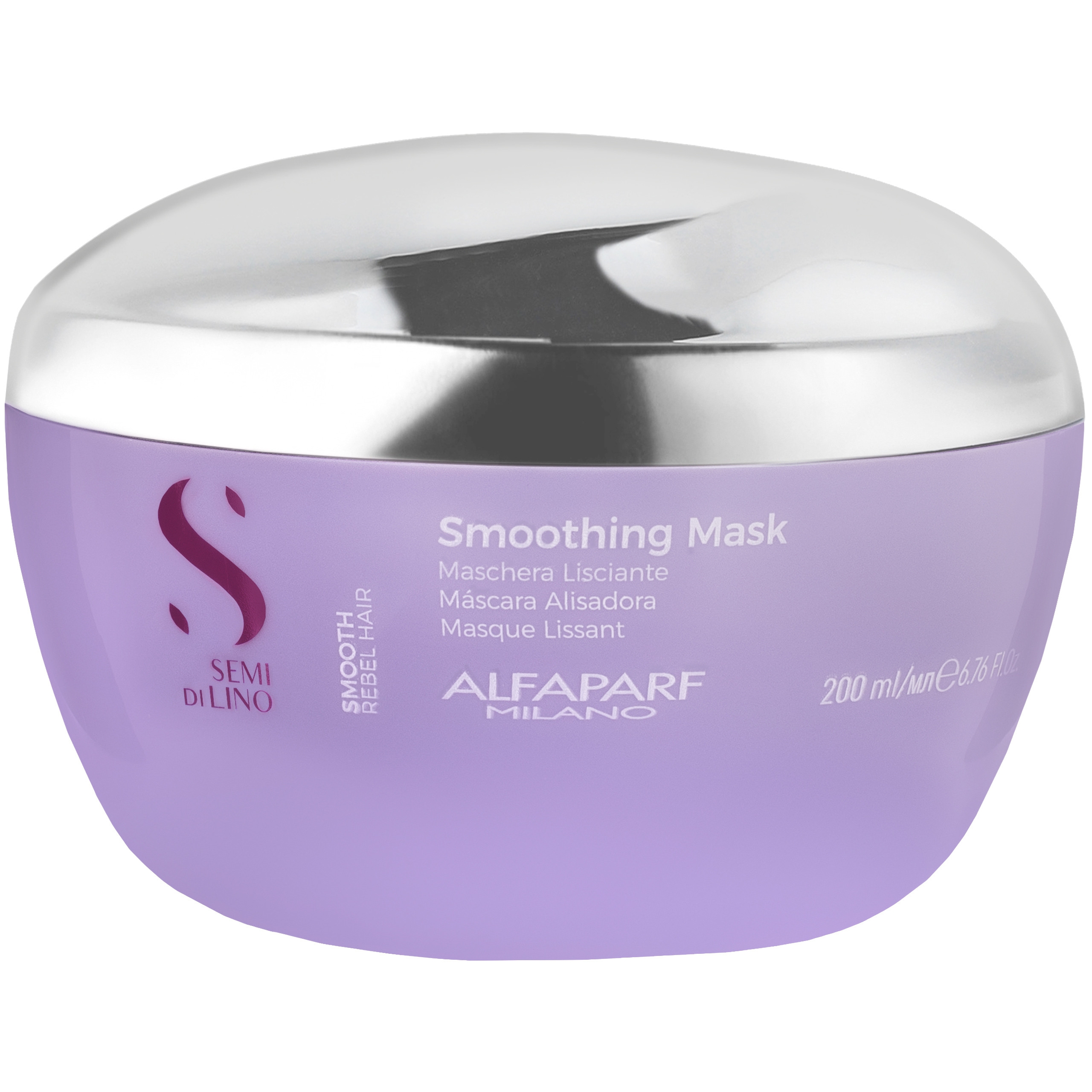 Image of Alfaparf Semi Di Lino Smoothing Mask – nawilżająco-wygładzająca maska do włosów, 200ml