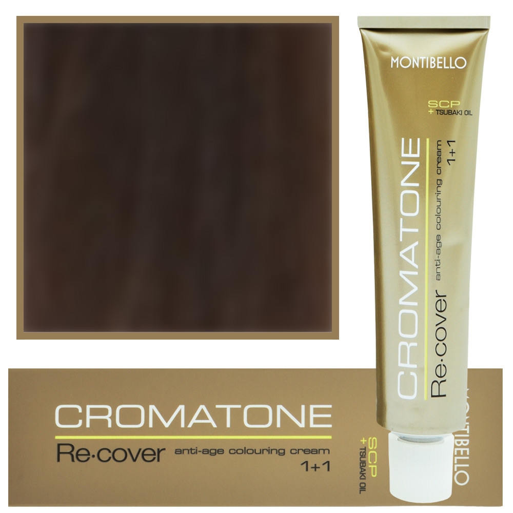 Image of Montibello Cromatone Recover, farba do włosów siwych, 60ml 6,16 | Mocha Beige