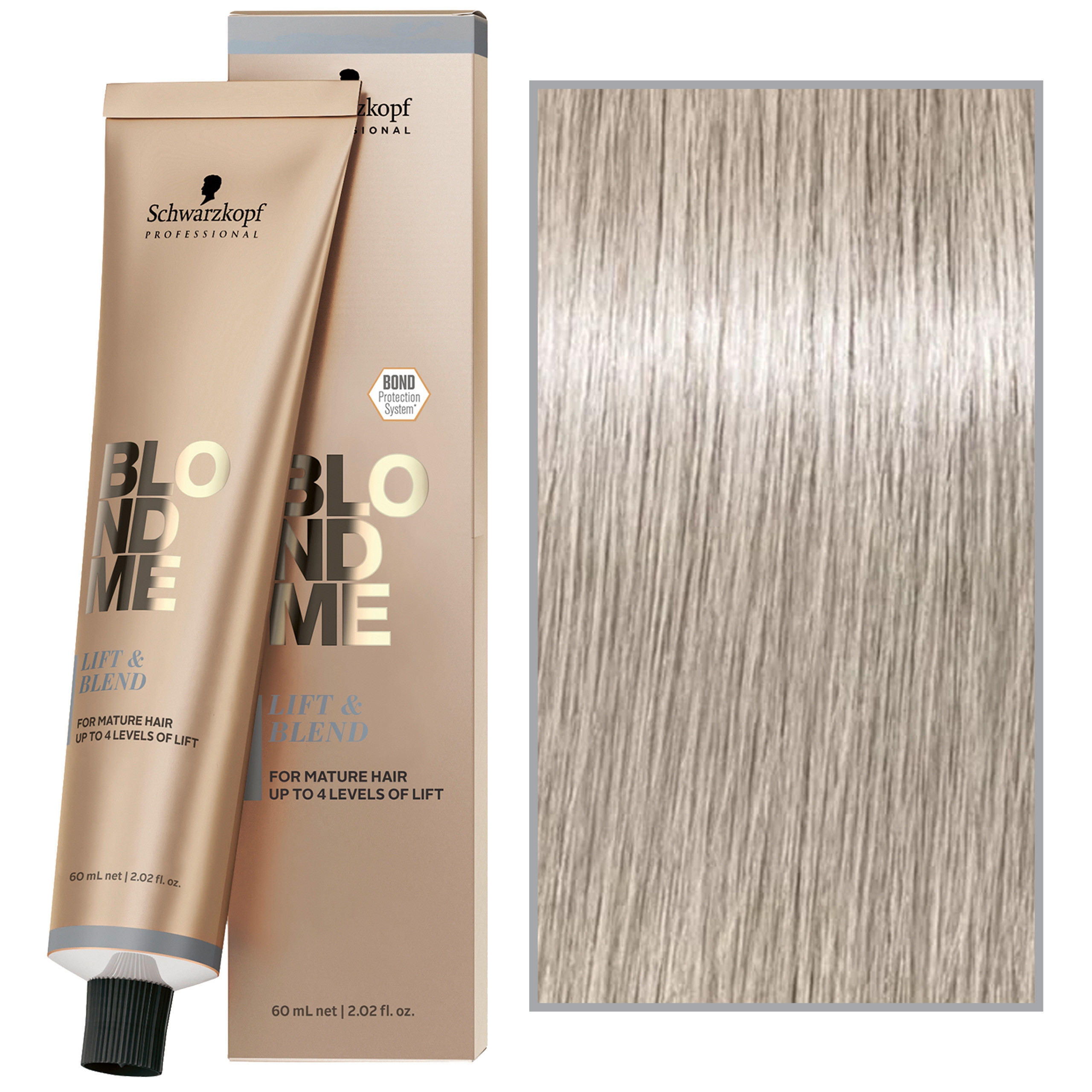 Image of Schwarzkopf Professional BlondMe Lift&Blend – rozjaśniający krem do włosów blond, 60ml Ice | Lodowy