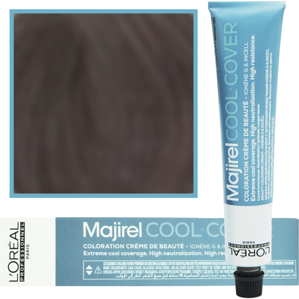 Loreal Majirel Cool Cover – farba zimne odcienie chłodnych blondów, 50ml 6.17 Ciemny Blond Popielaty Metaliczny