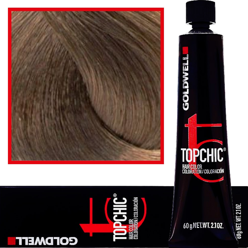 Image of Goldwell Topchic - profesjonalna farba do włosów, 60ml 7-NN Ekstra Mocny Średni Naturalny Blond