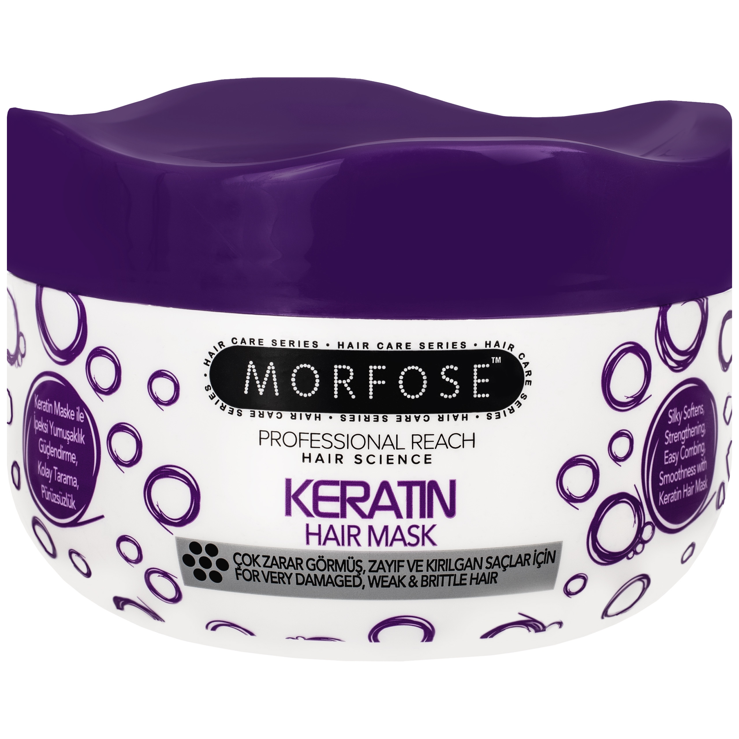 Image of Morfose Keratin Hair Mask – keratynowa maska do włosów zniszczonych i słabych, 500ml