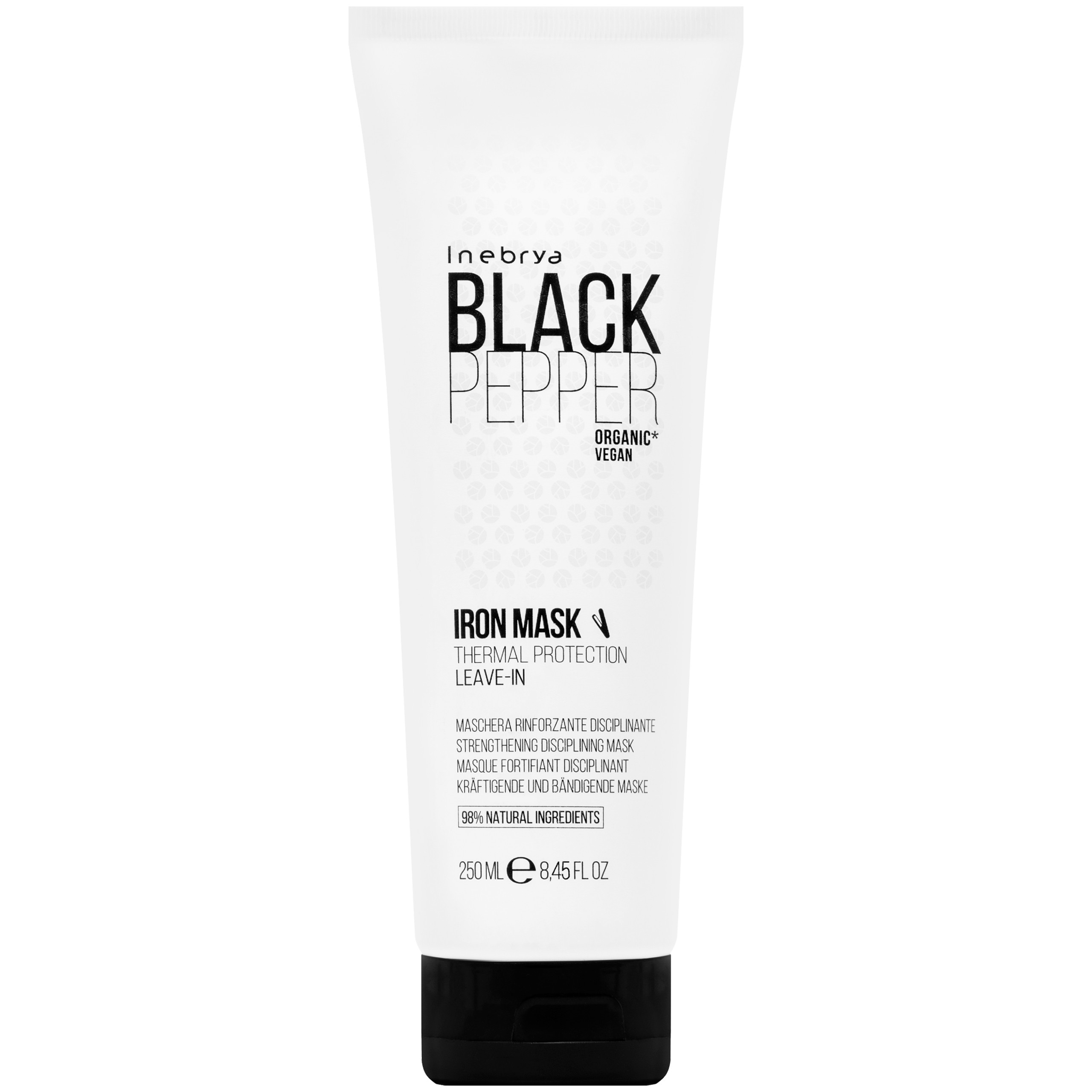 Image of Inebrya Black Pepper Iron Leave-in - maska regenerująca do włosów, 250ml
