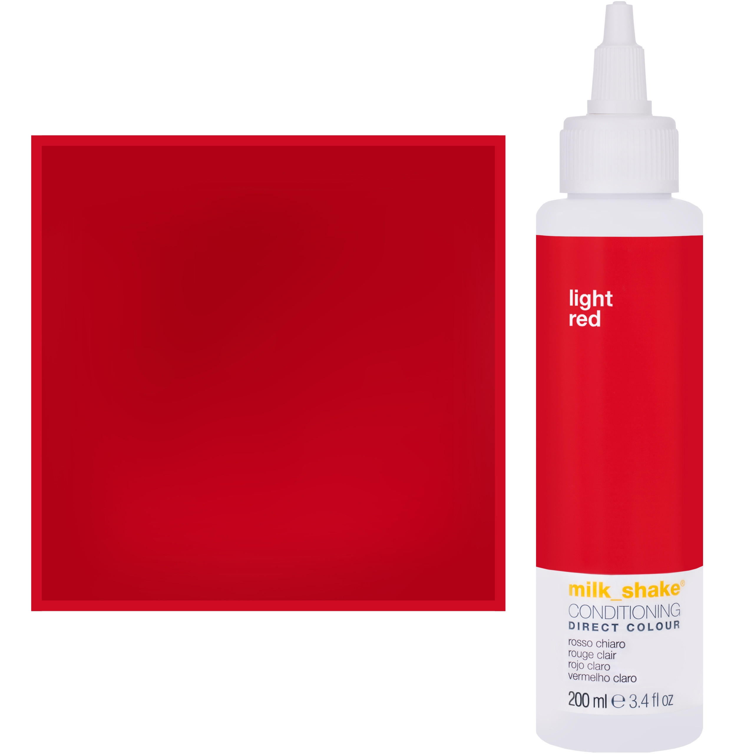 Milk Shake Direct Colour – toner do koloryzacji włosów, 200ml LIGHT RED || Jasnoczerwony