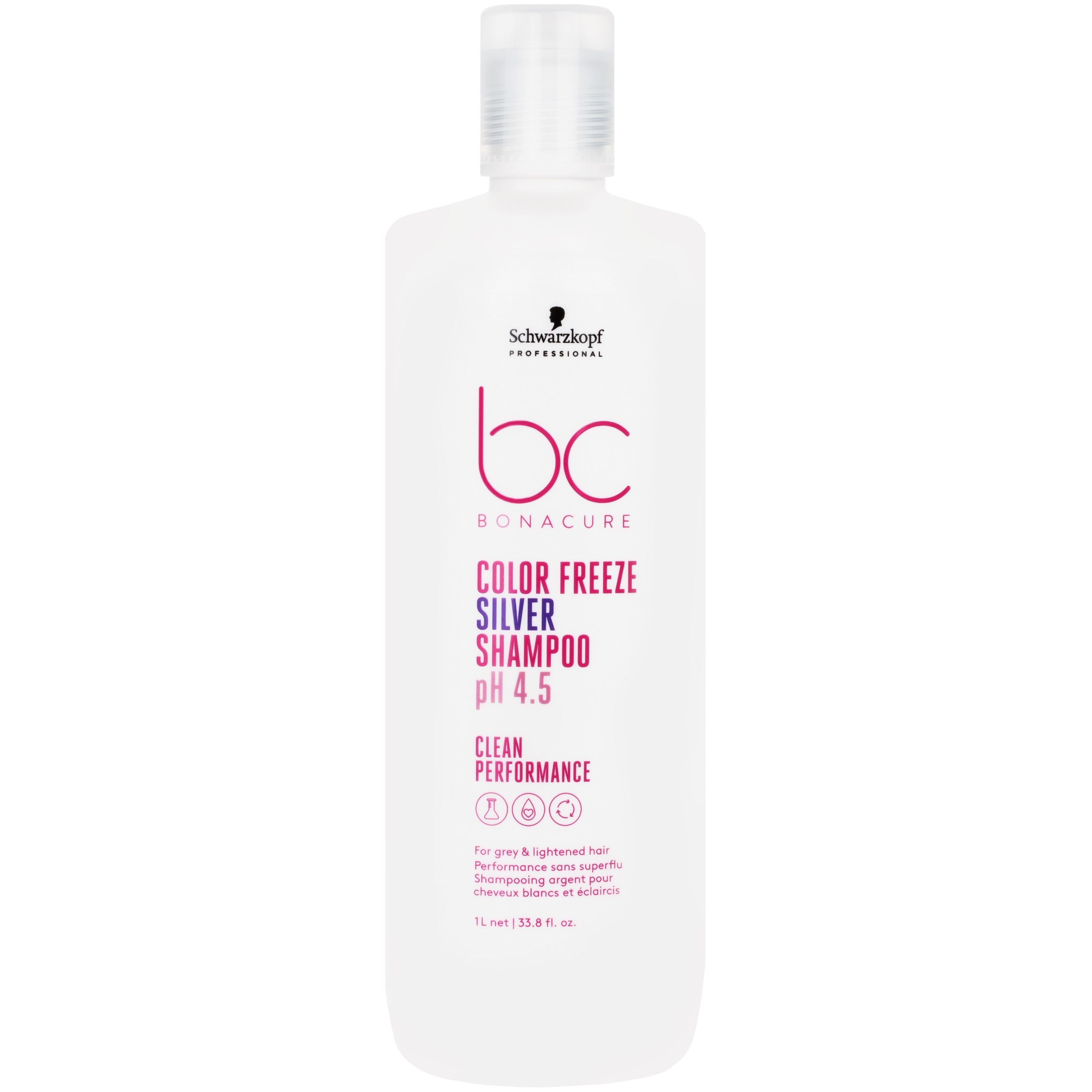 Image of Schwarzkopf BC Color Freeze Silver Shampoo pH 4,5 - szampon do włosów siwych, 1000ml