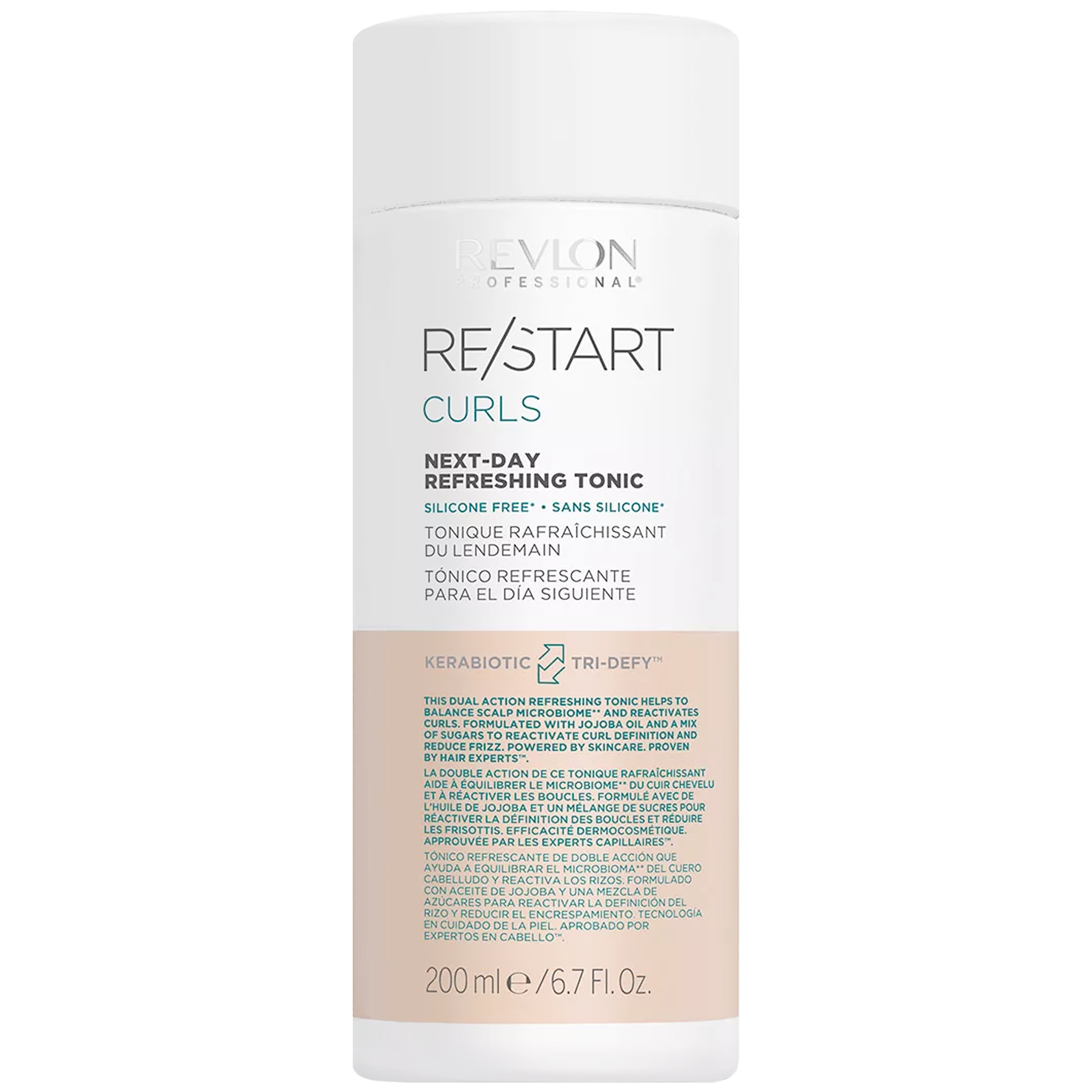 Image of Revlon Restart Curls Refresh - odświeżający tonik do włosów kręconych, 200ml