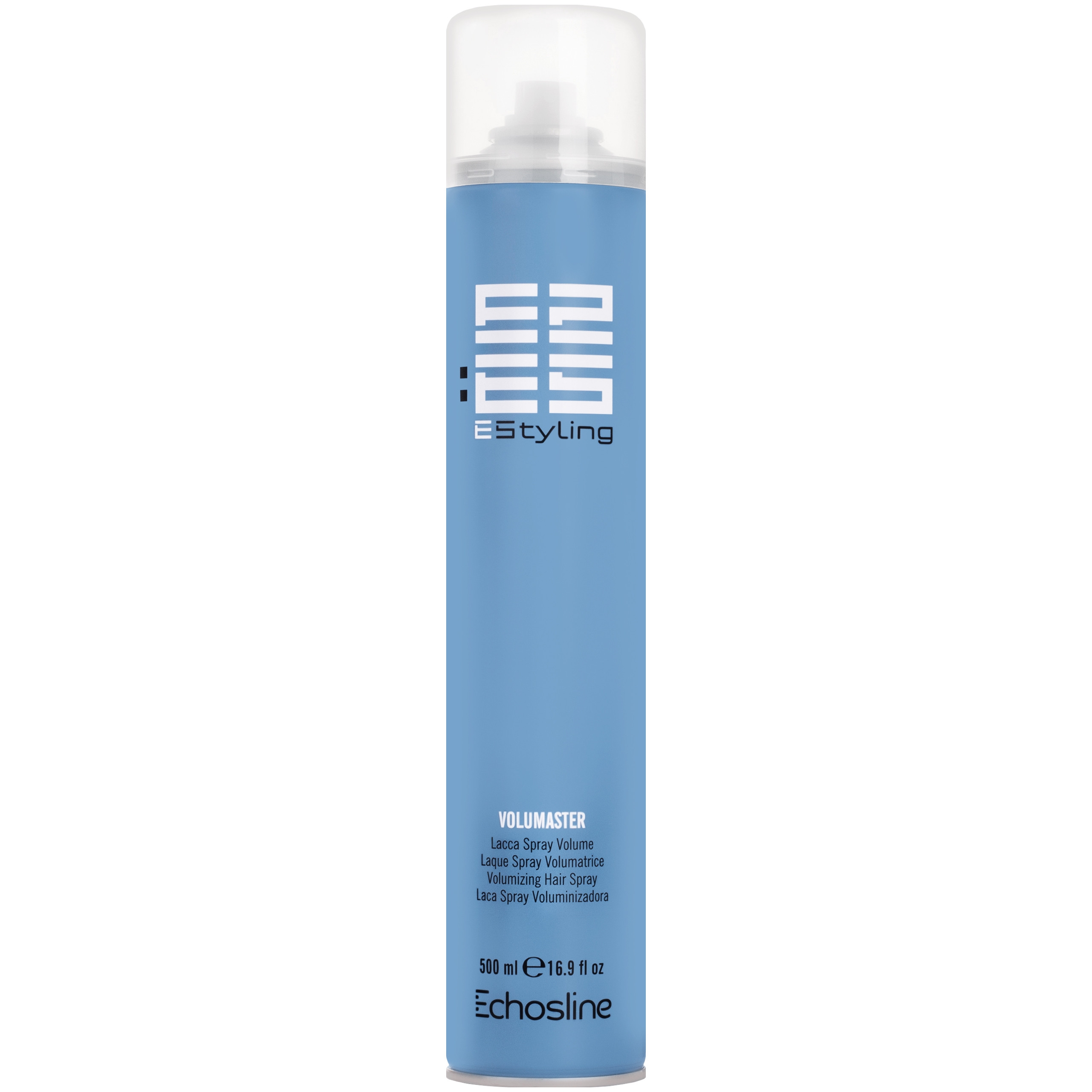 Image of Echosline EStyling Volumaster – mocny lakier do włosów dodający objętości, 500ml