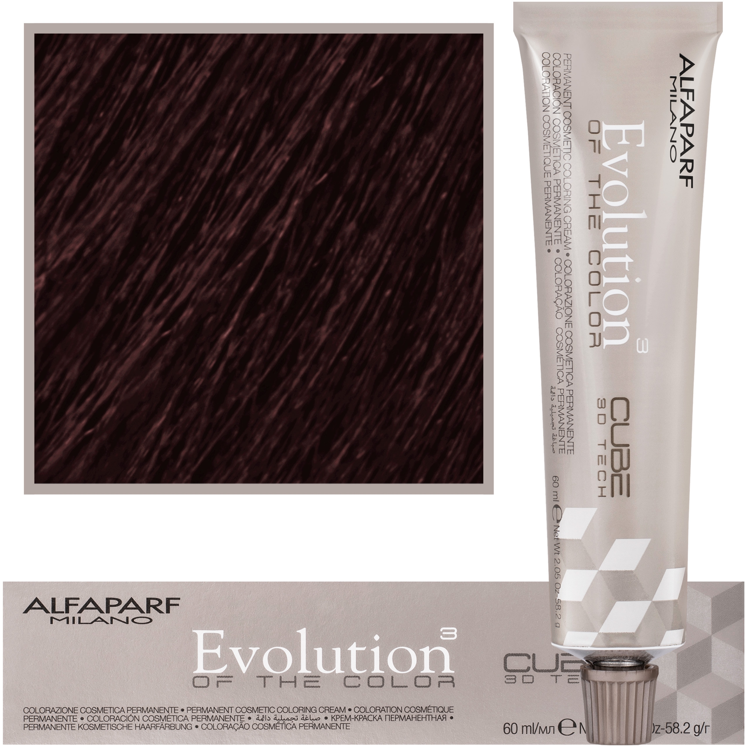 Alfaparf Evolution – farba do włosów 60ml cała paleta 7.53 | Średni złoty mahoniowy blond