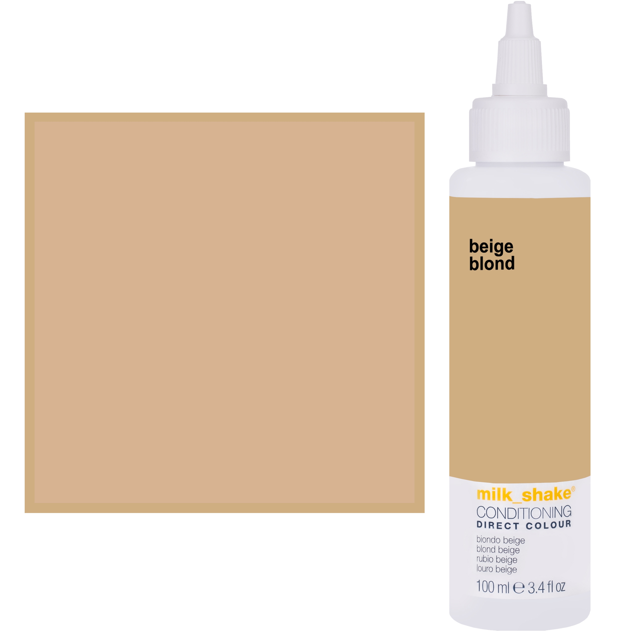 Image of Milk Shake Direct Colour Toner do koloryzacji włosów 100ml, pełna paleta kolorów BEIGE BLOND || Beżowy Blond