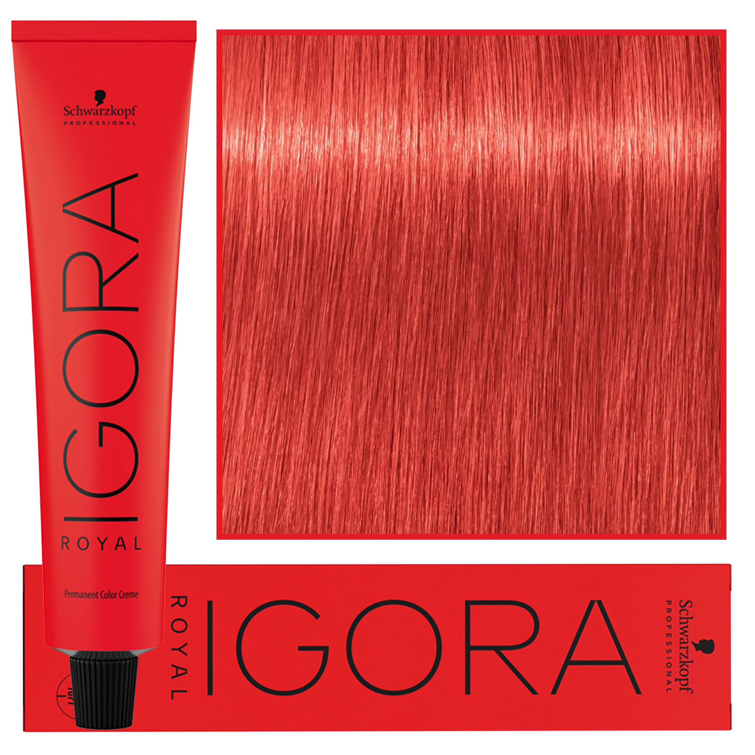 Image of Schwarzkopf Professional Igora Royal - trwała farba do włosów o innowacyjnej formule, 60ml 0-88 | Koncentrat Czerwony