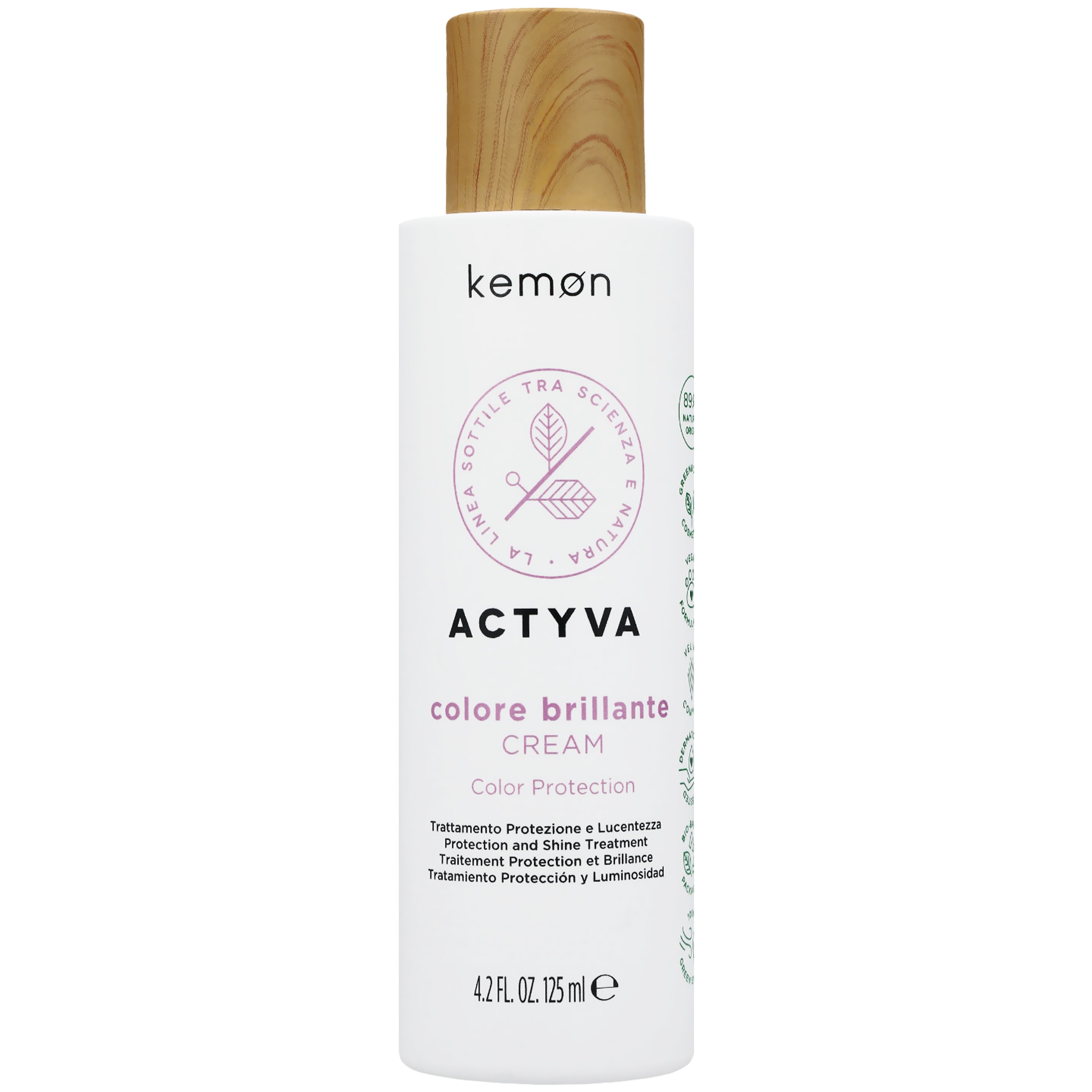 Image of Kemon Actyva Colore Brillante - krem do włosów farbowanych, 125ml