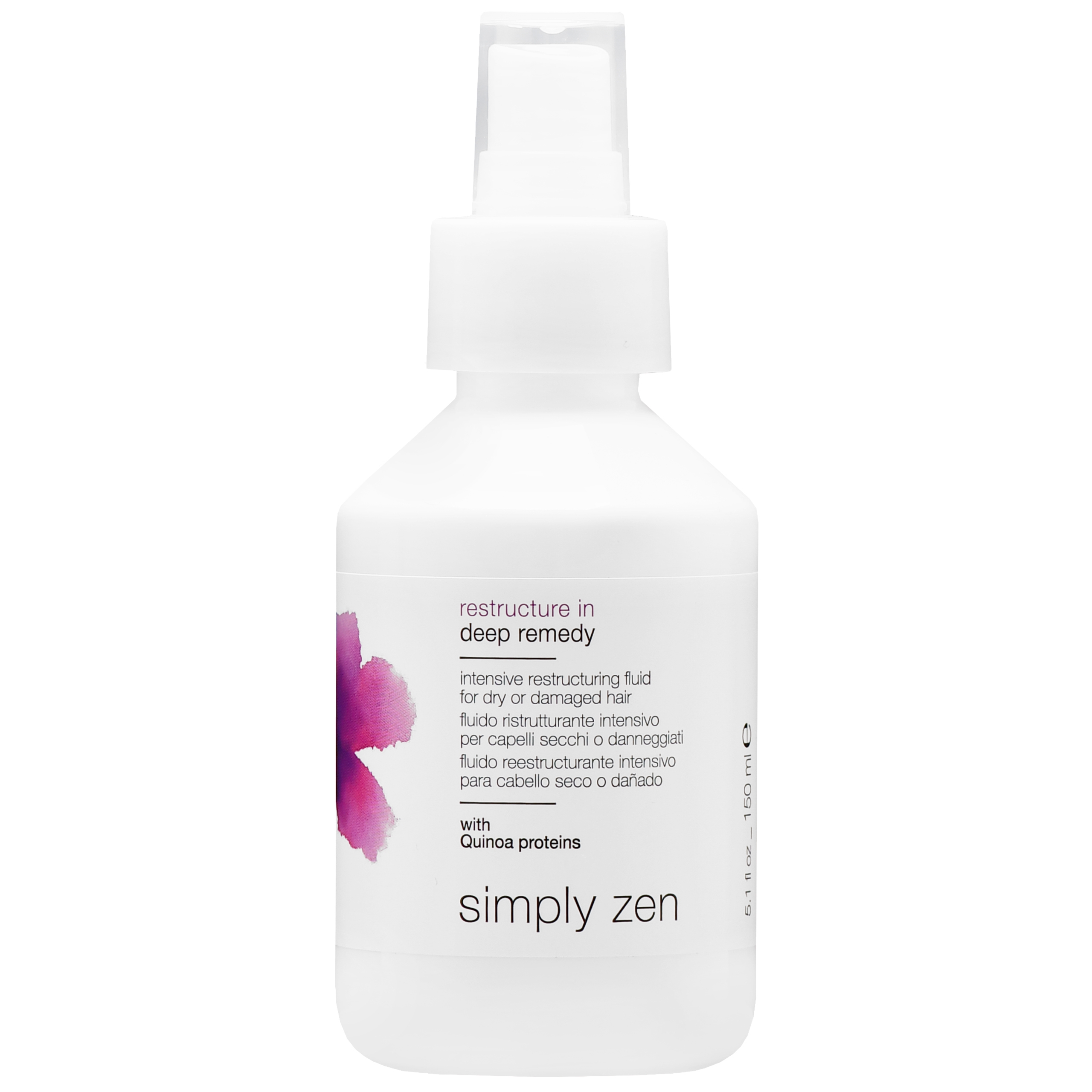 Simply Zen Restructure-In Deep Remedy – odbudowujący fluid do włosów suchych i zniszczonych, 150ml