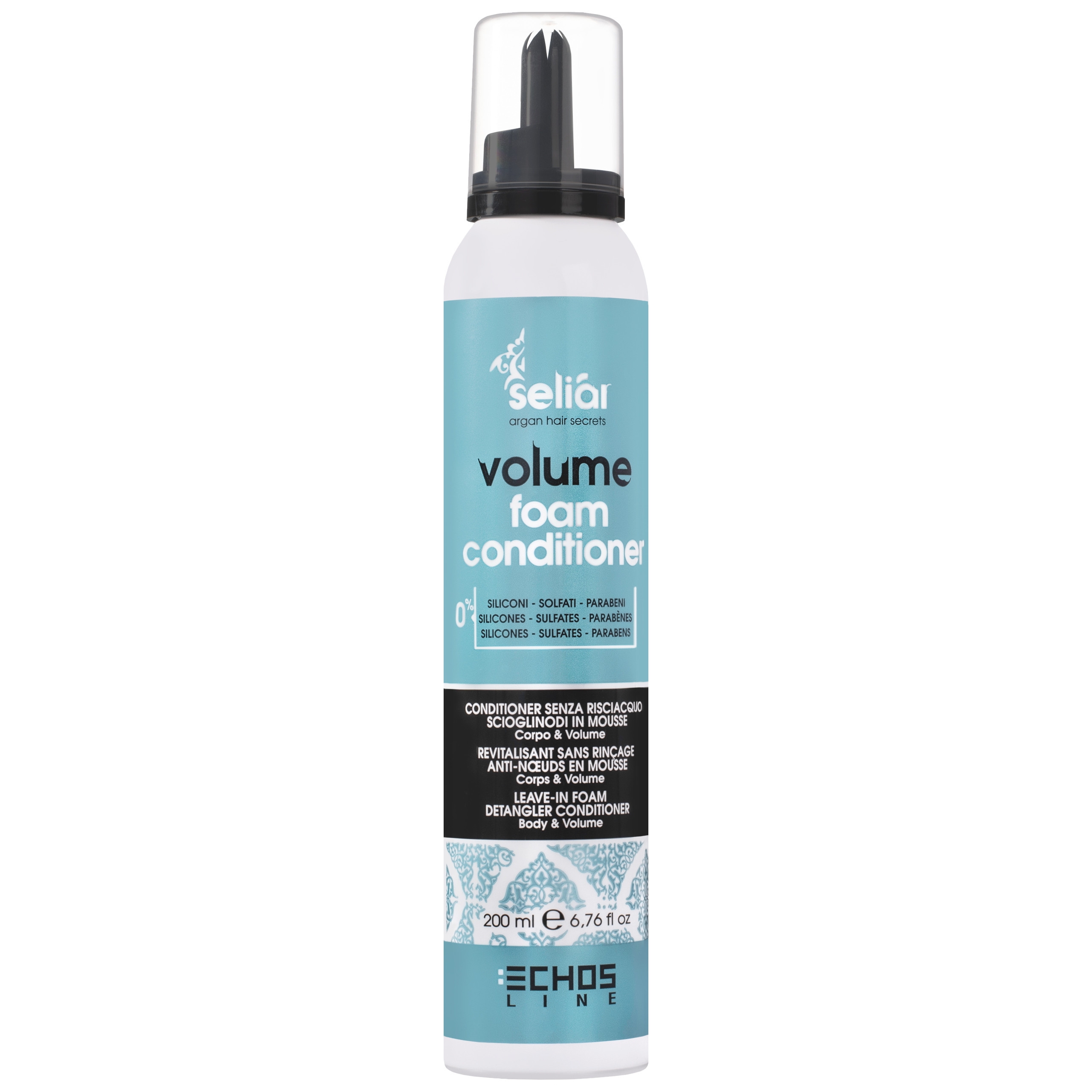 Image of Echosline Seliar Volume Foam Conditioner – dodająca objętości odżywka w piance, 200ml