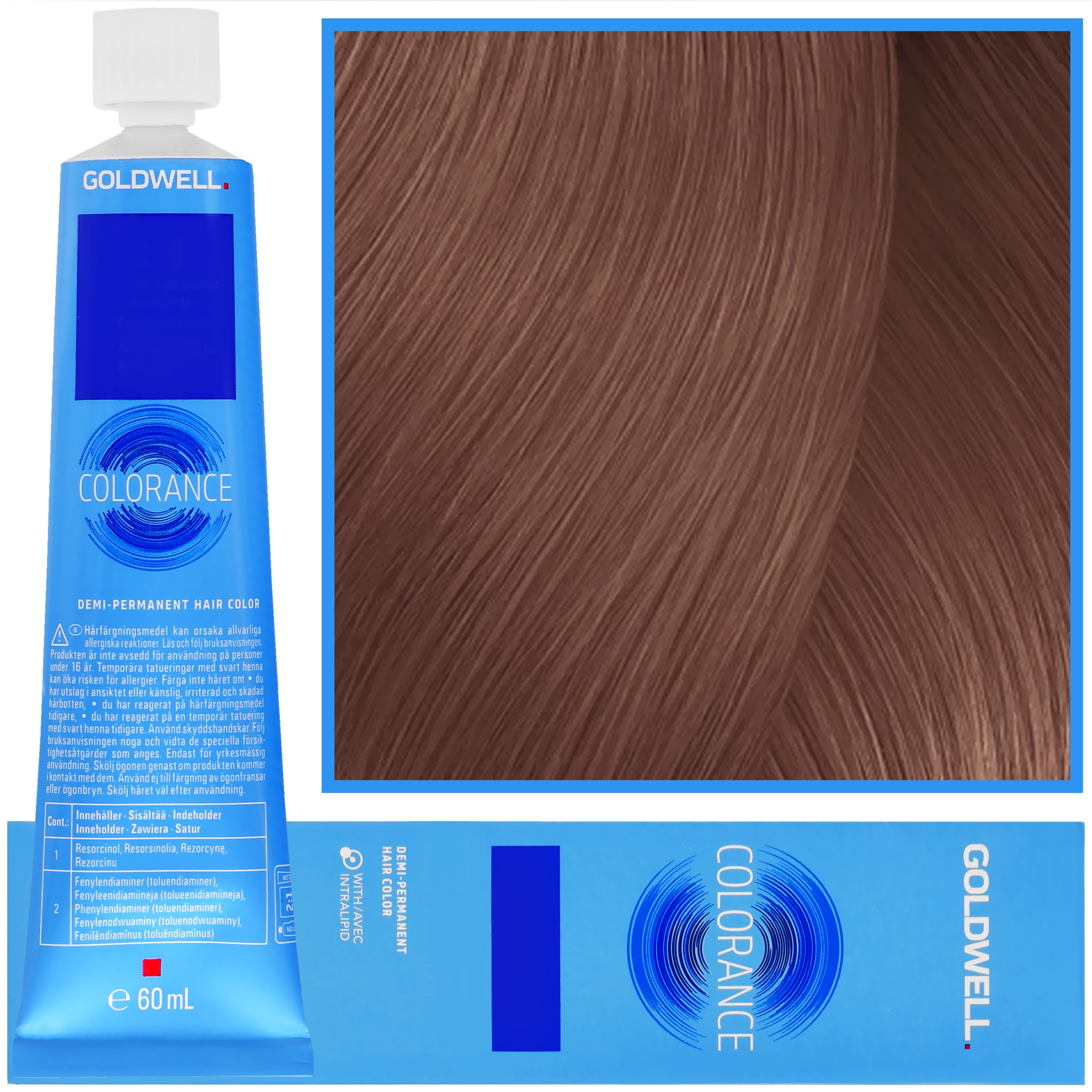 Goldwell Colorance – profesjonalna farba do półtrwałej koloryzacji, 60ml 8-GP |Jasny Blond Złocisto Perłowy