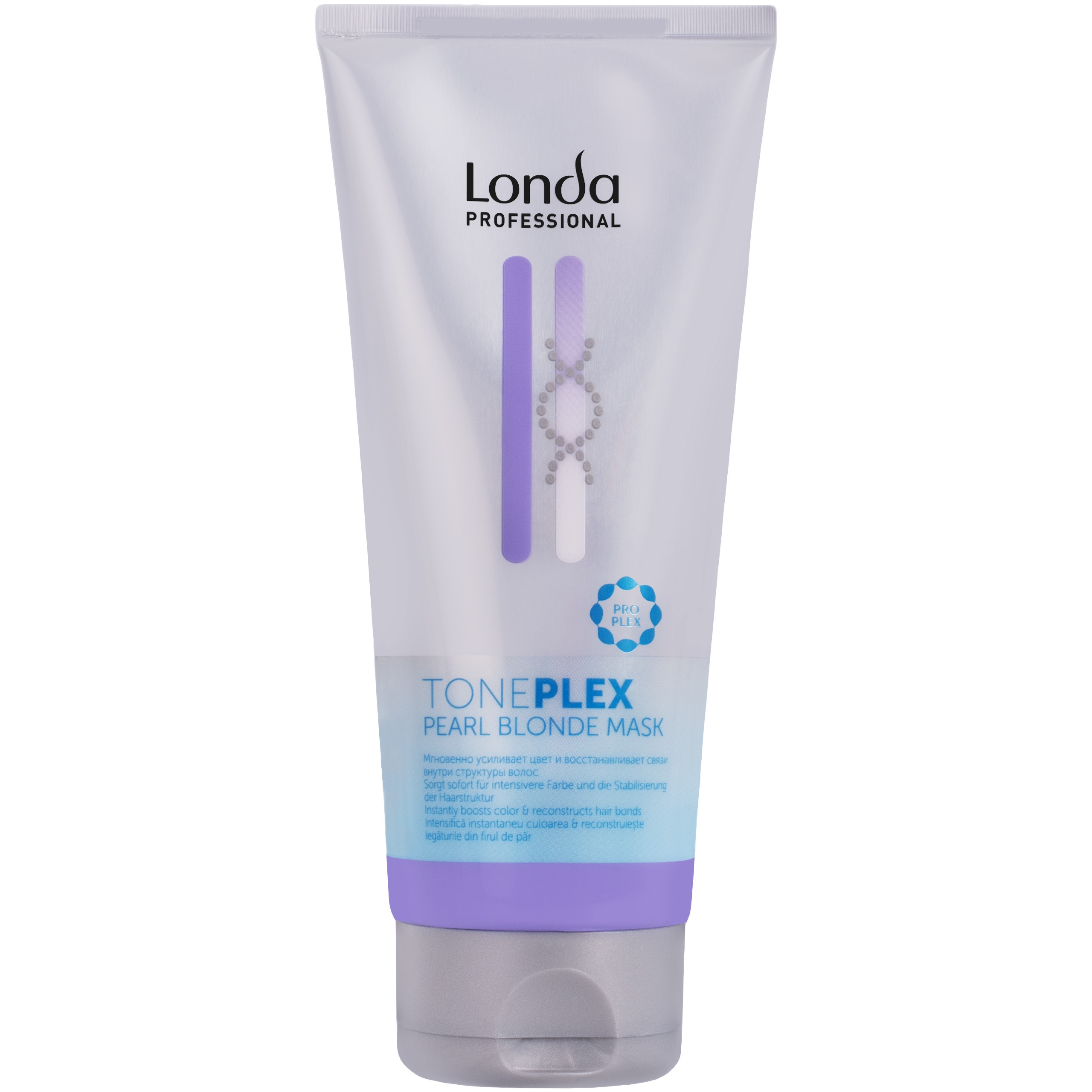 Image of Londa TonePlex Pearl Blonde Mask - maska neutralizująca do chłodnych odcieni blondu, 200ml