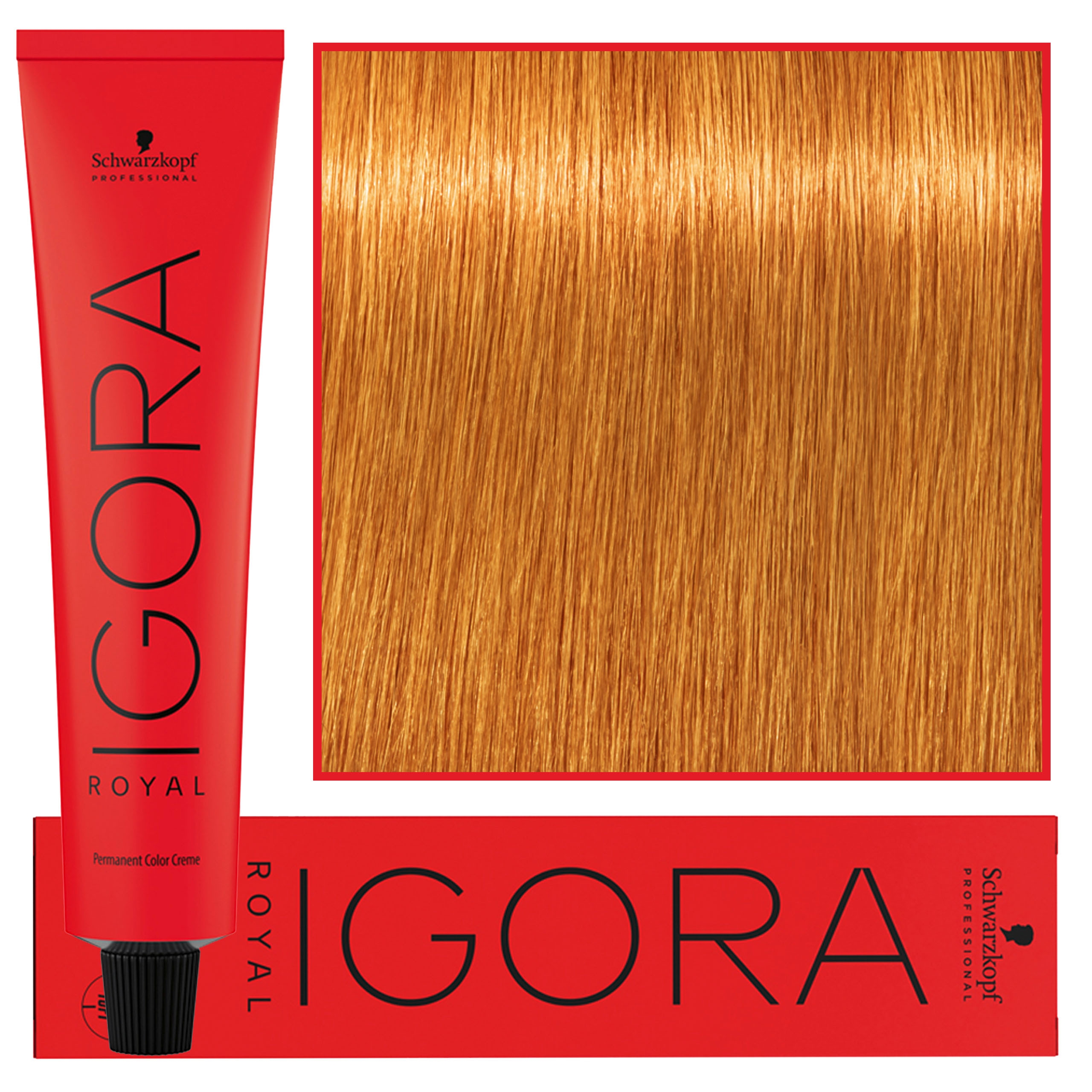 Image of Schwarzkopf Professional Igora Royal - trwała farba do włosów o innowacyjnej formule, 60ml 9-7 | Ekstra Jasny Blond Miedziany