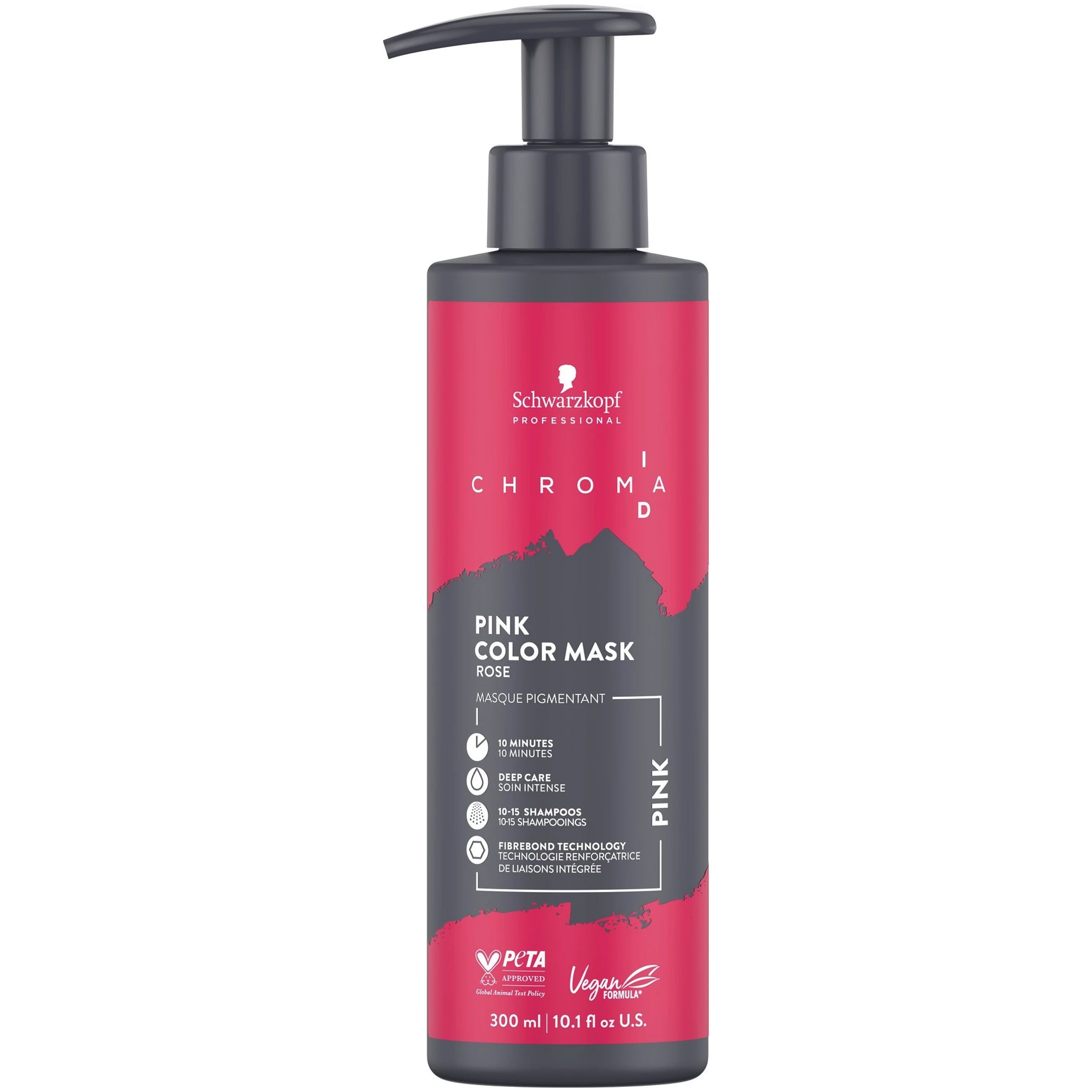 Image of Schwarzkopf Chroma ID Color Mask - maska koloryzująca do włosów, 300ml Pink | Różowy