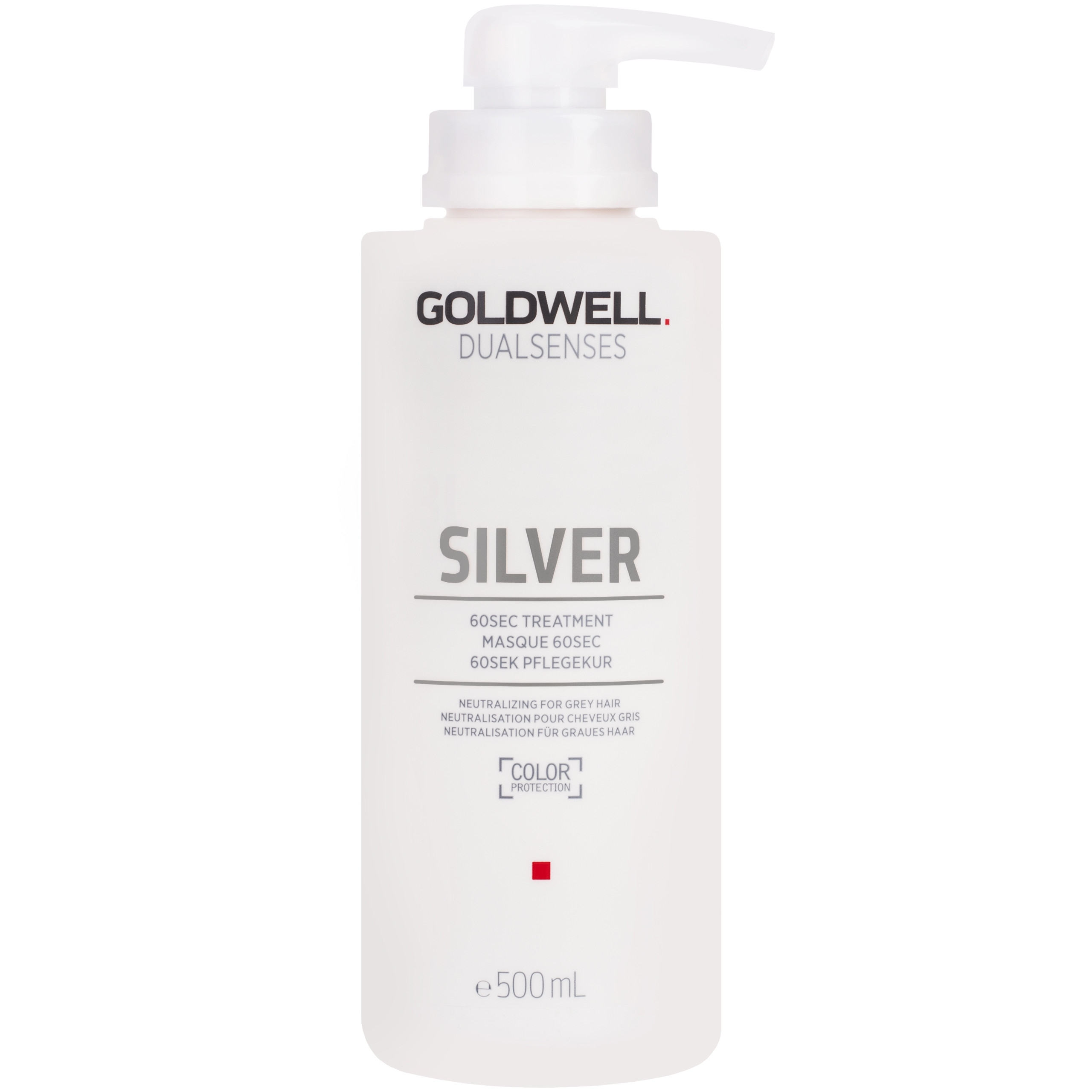 Image of Goldwell Dualsenses Silver 60sec Treatment - maska do włosów siwych i blond, neutralizuje, 500ml