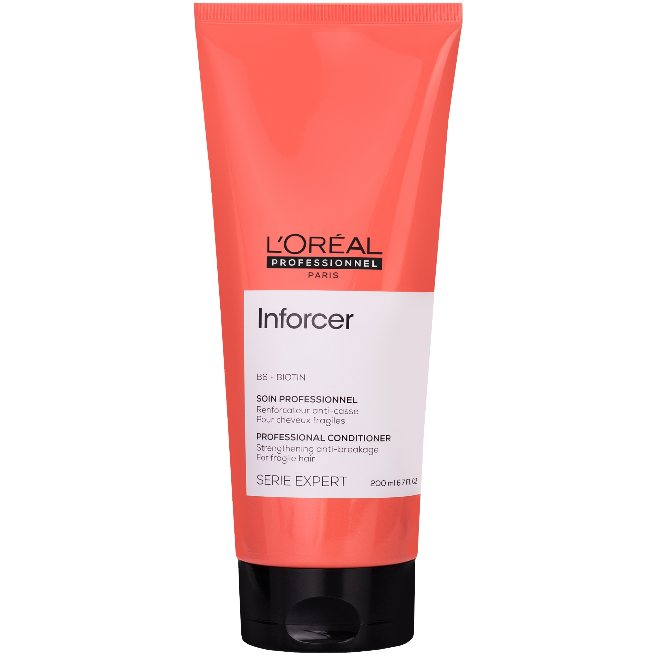 Image of Loreal Inforcer - odżywka regenerująco-nawilżająca z biotyną na łamliwe włosy, 200ml