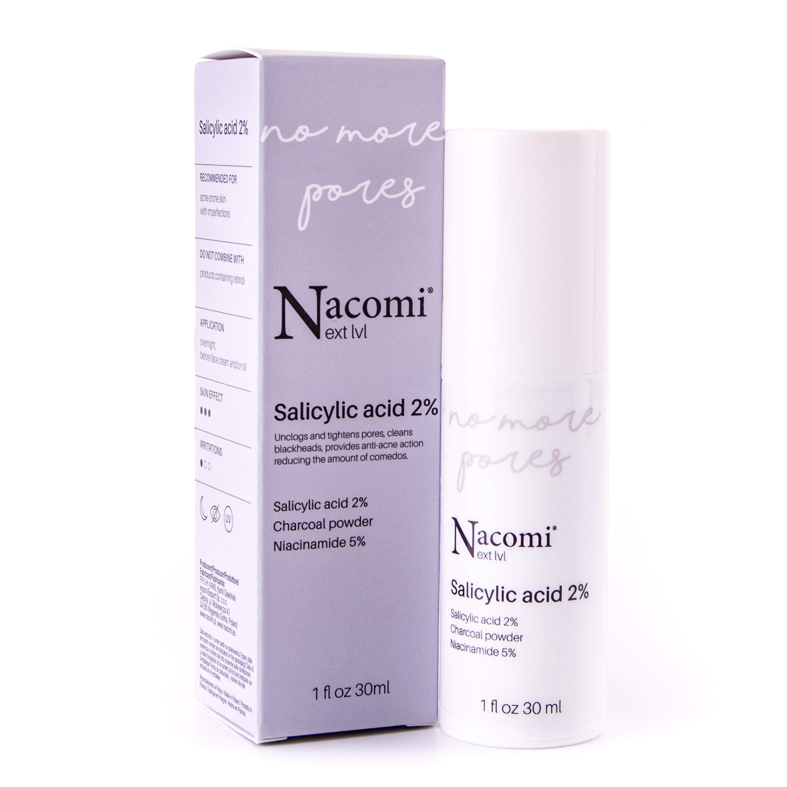 Image of Nacomi Next Level Salicylic Acid 2% - serum złuszczające z kwasem salicylowym, 30ml