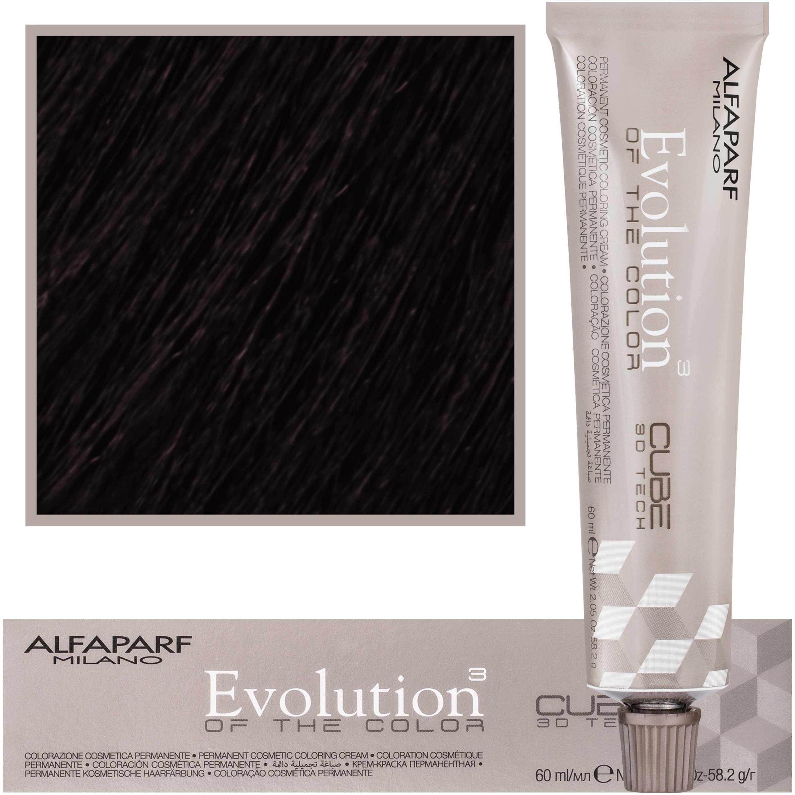 Alfaparf Evolution – farba do włosów 60ml cała paleta 4 NI | Średni intensywny naturalny brąz
