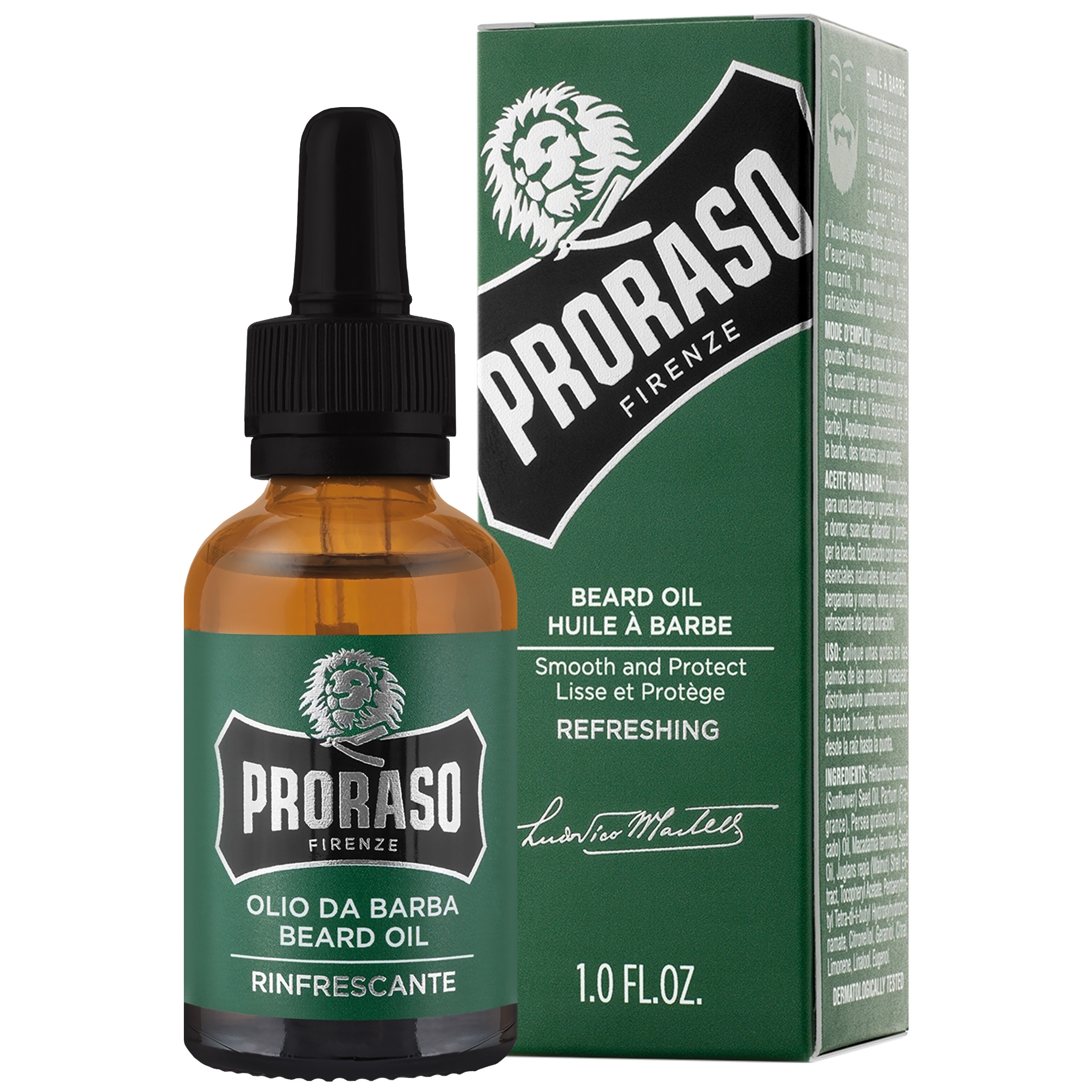 Image of Proraso Refreshing Beard Oil - odświeżający olejek do pielęgnacji brody, 30ml