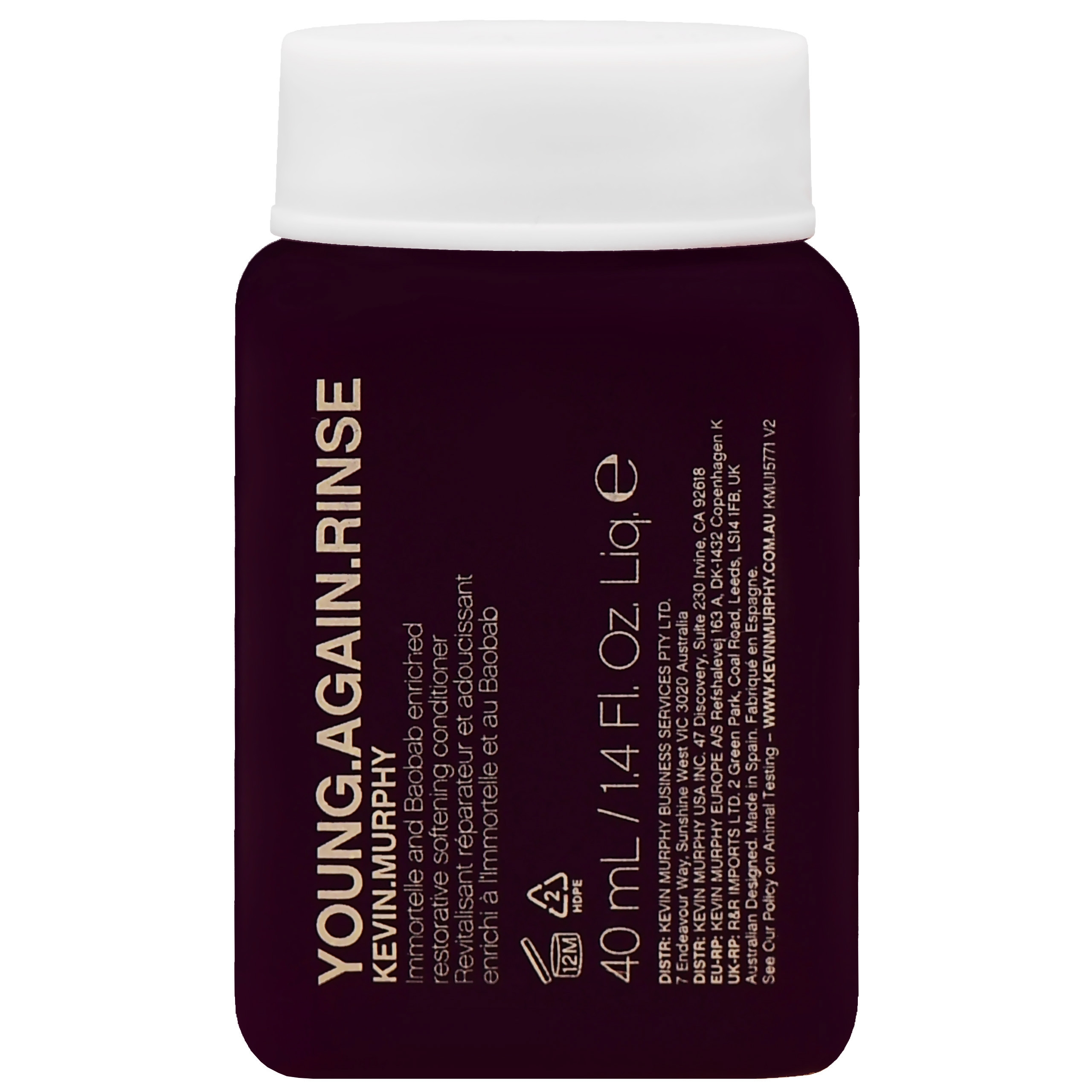 Image of Kevin Murphy Young Again Rinse - regenerująco-nabłyszczająca odżywka do włosów, 40ml