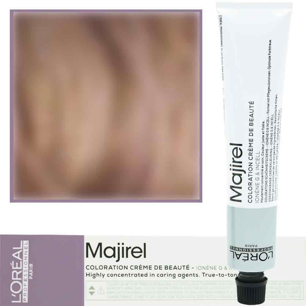 Image of Loreal Majirel - profesjonalna farba do włosów, paleta kolorów, 50ml 8.2 Jasny Blond Opalizujący