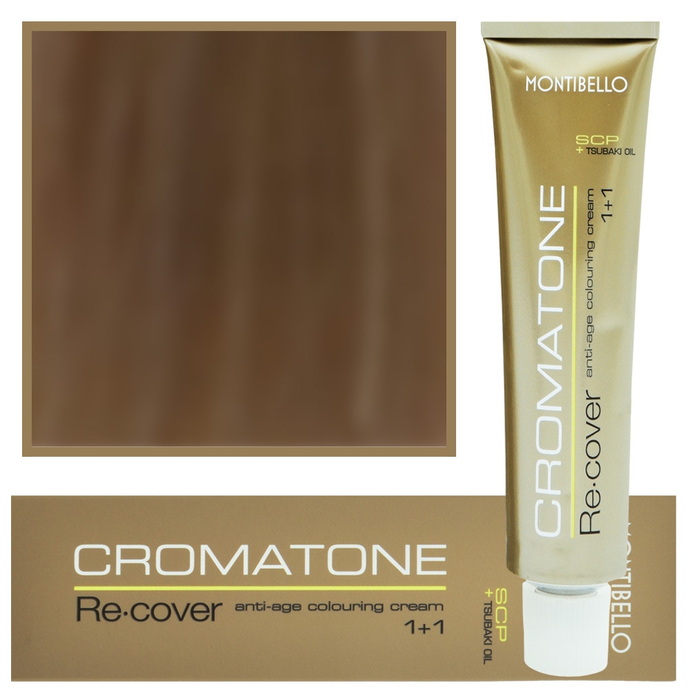 Image of Montibello Cromatone Recover, farba do włosów siwych, 60ml 8,16 | Latte Beige