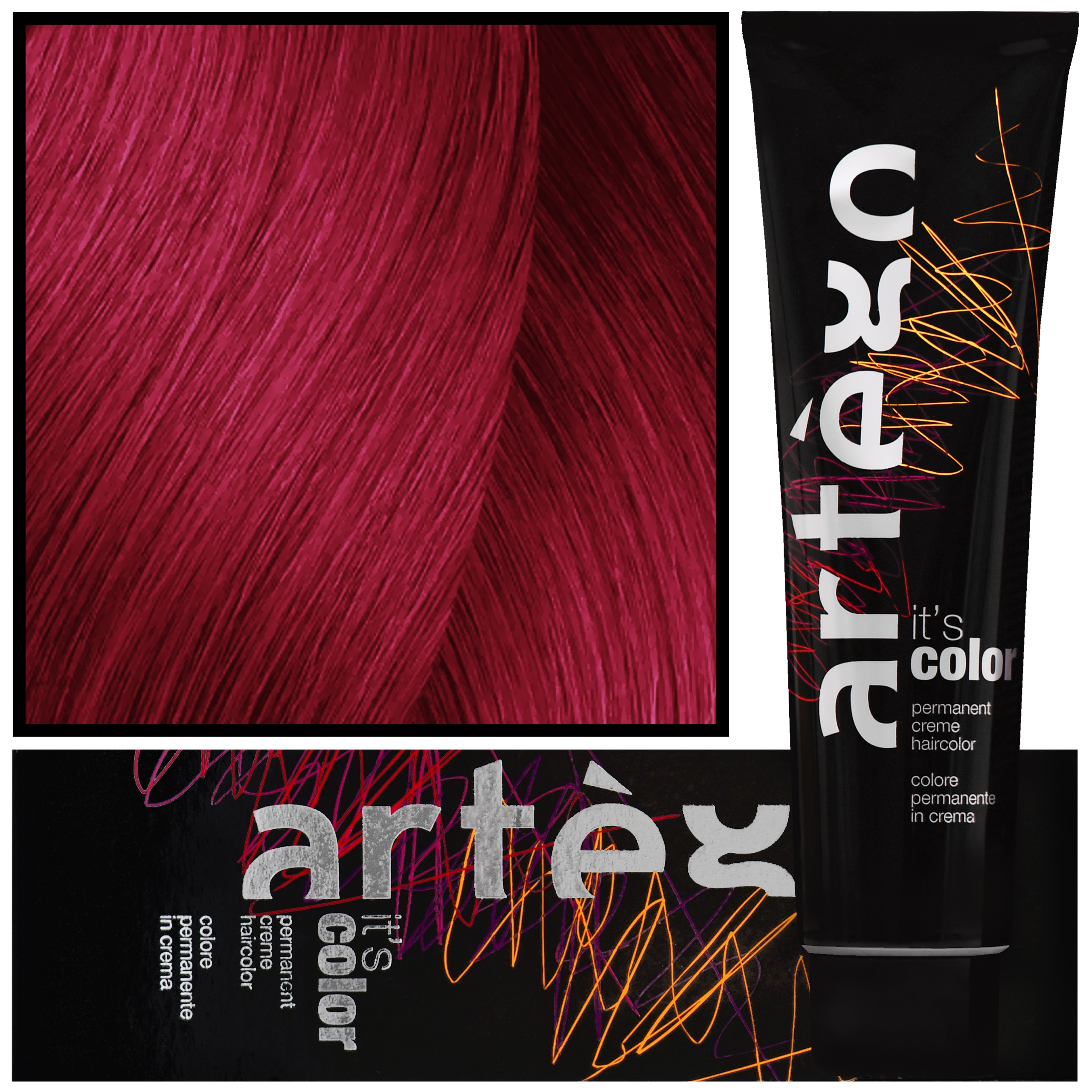 ARTEGO IT’S COLOR – profesjonalna farba w kremie, cała paleta kolorów, 150ml Scarlet /66 | Szkarłatny