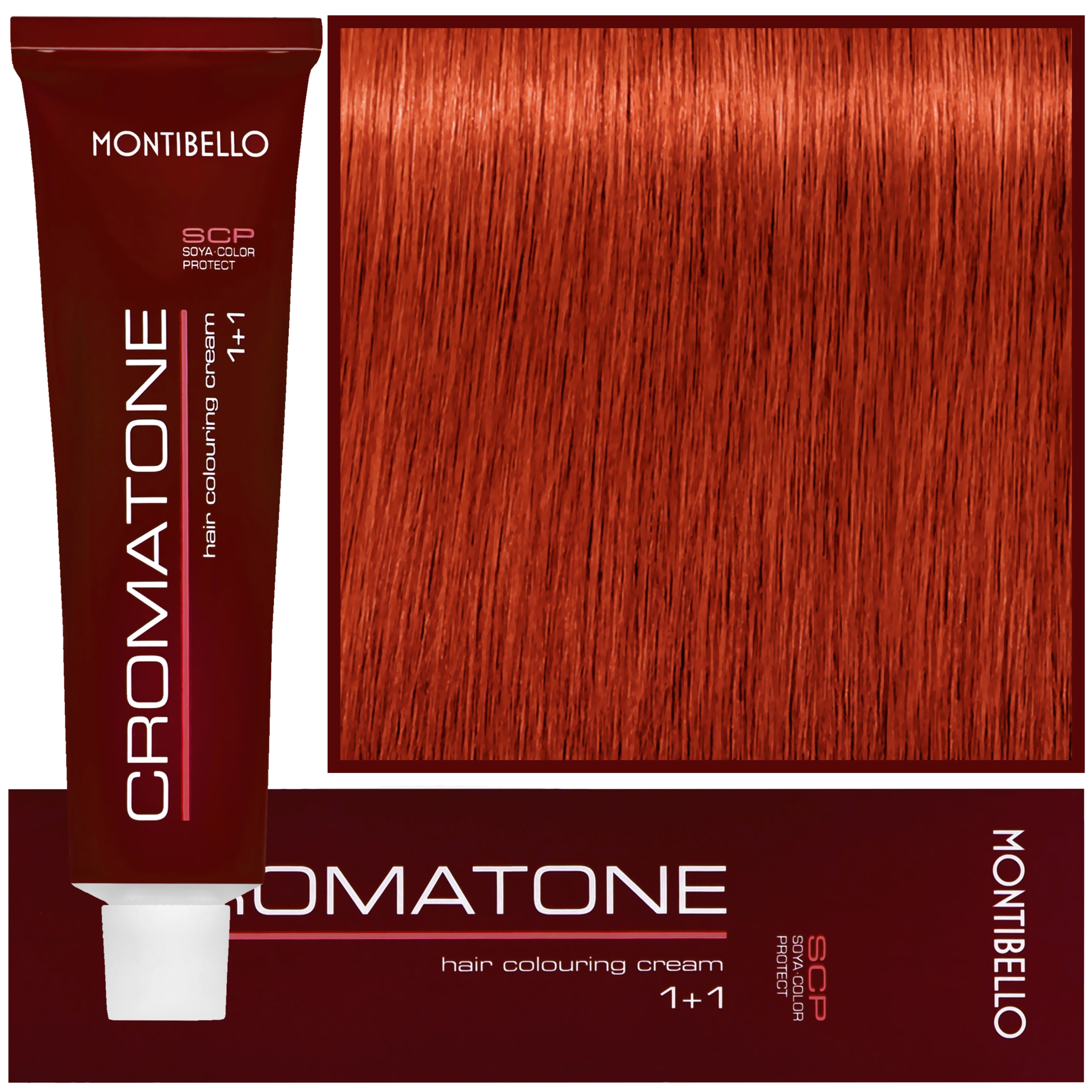 Montibello Cromatone – profesjonalna farba do trwałej koloryzacji, 60ml X 44 | Ekstremalnie Intensywny Miedziany
