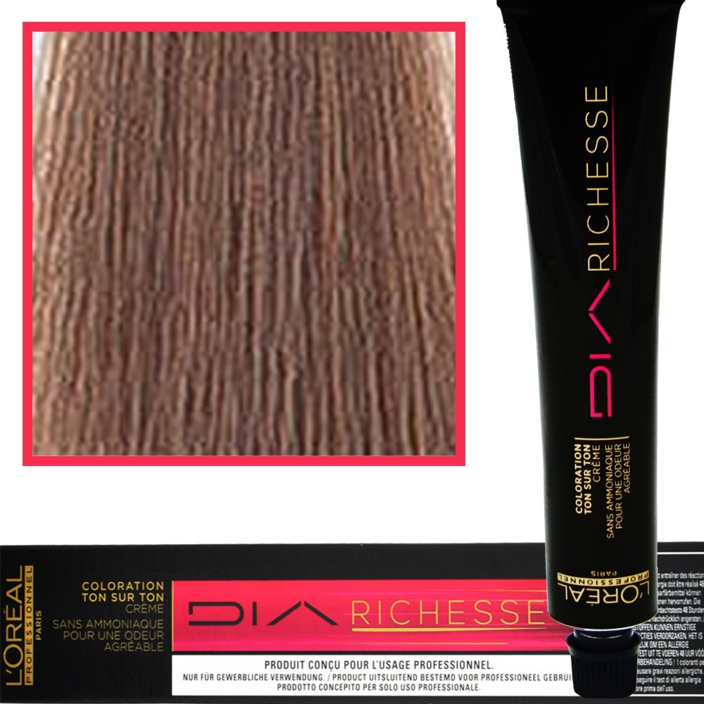 Loreal Dia Richesse – farba do włosów bez amoniaku, 50ml 7.01 Blond Naturalny Popielaty