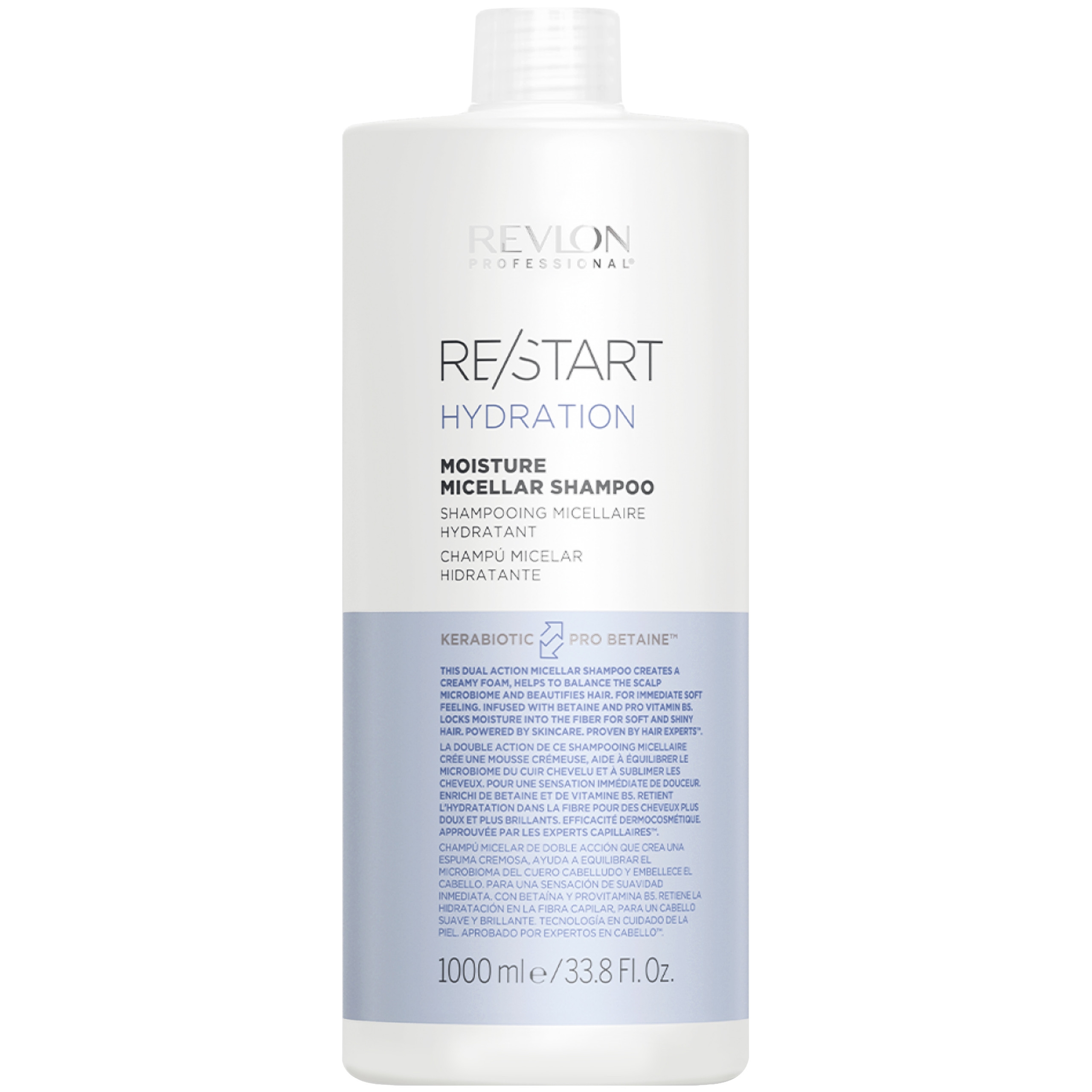 Image of Revlon Restart Hydration Shampoo - nawilżający szampon do włosów, 1000ml