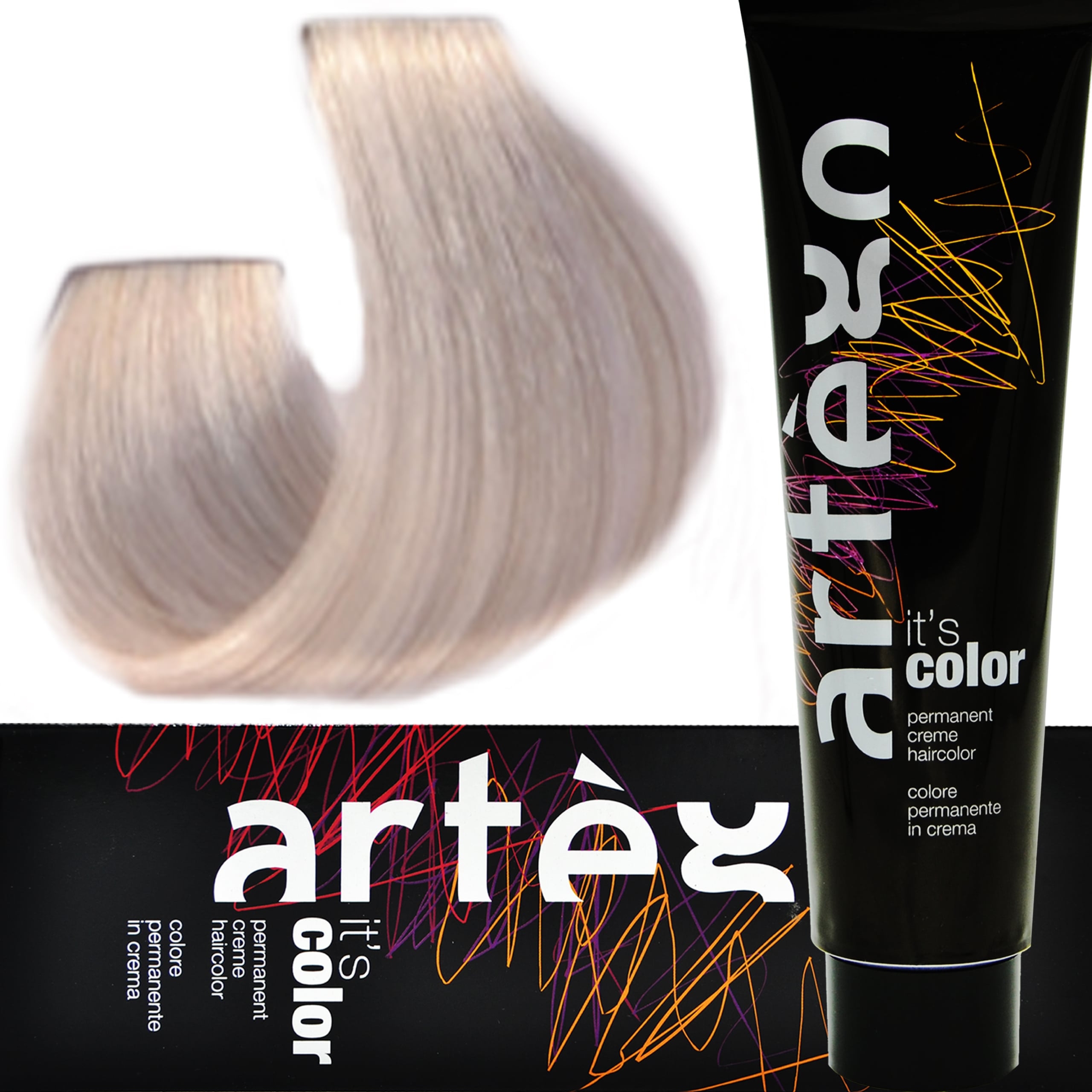 ARTEGO IT’S COLOR – profesjonalna farba w kremie, cała paleta kolorów, 150ml LEVEL 10 Pearl | Platynowo–Perłowy