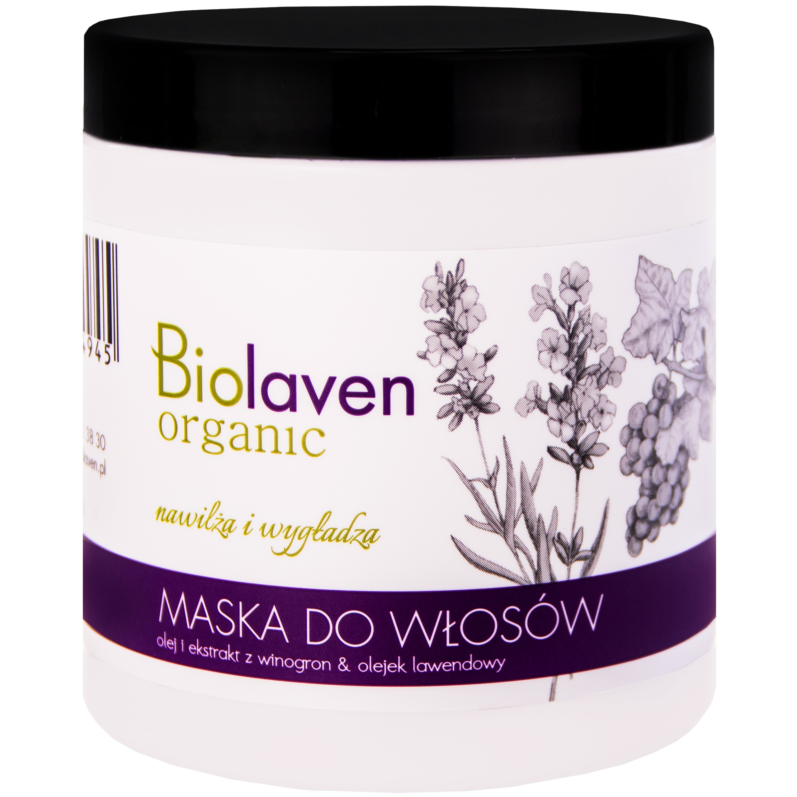 Image of Biolaven nawilżająca wygładzająca maska do włosów 250 ml