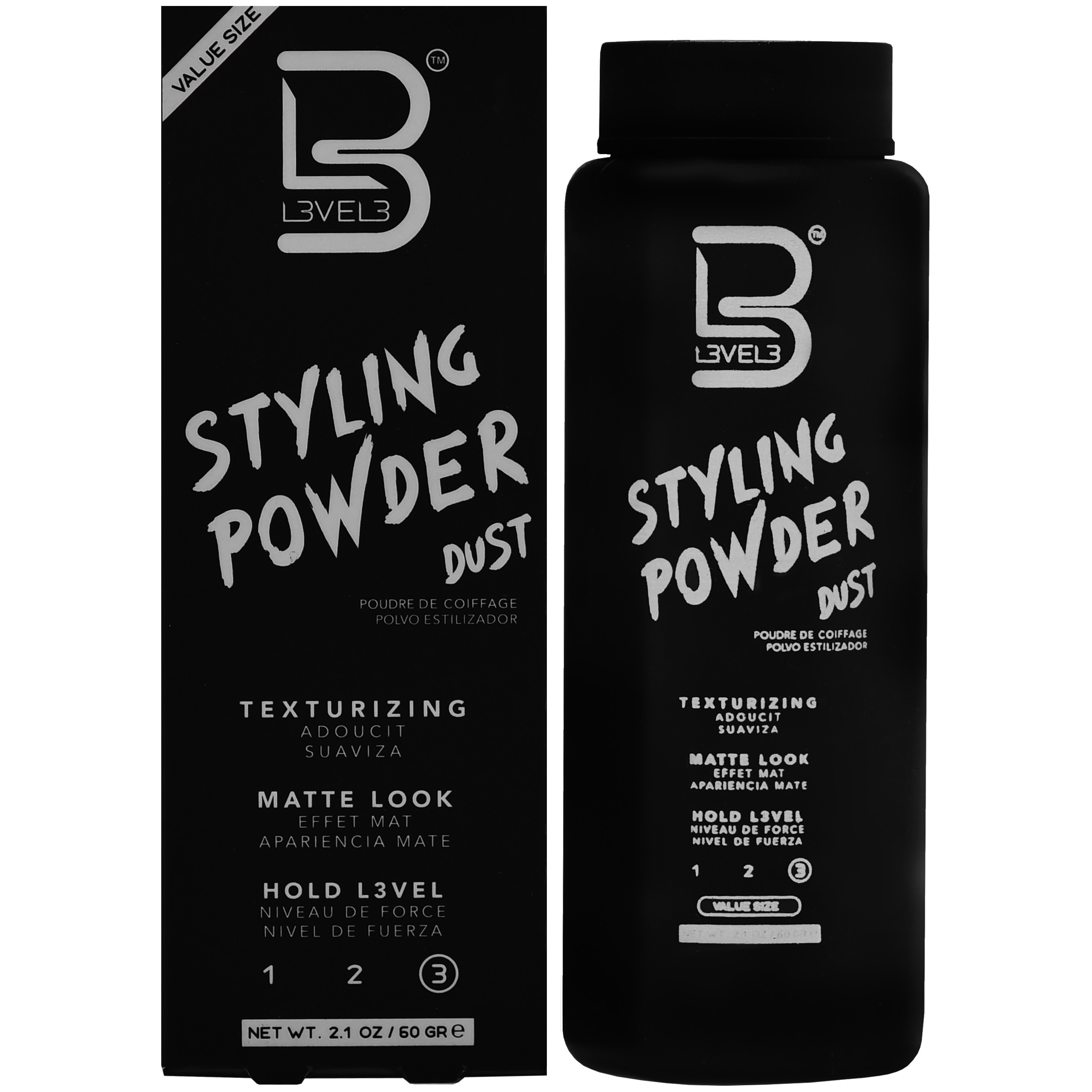 Image of L3VEL3 Styling Powder - Mocno utrwalający puder do stylizacji włosów, 60g