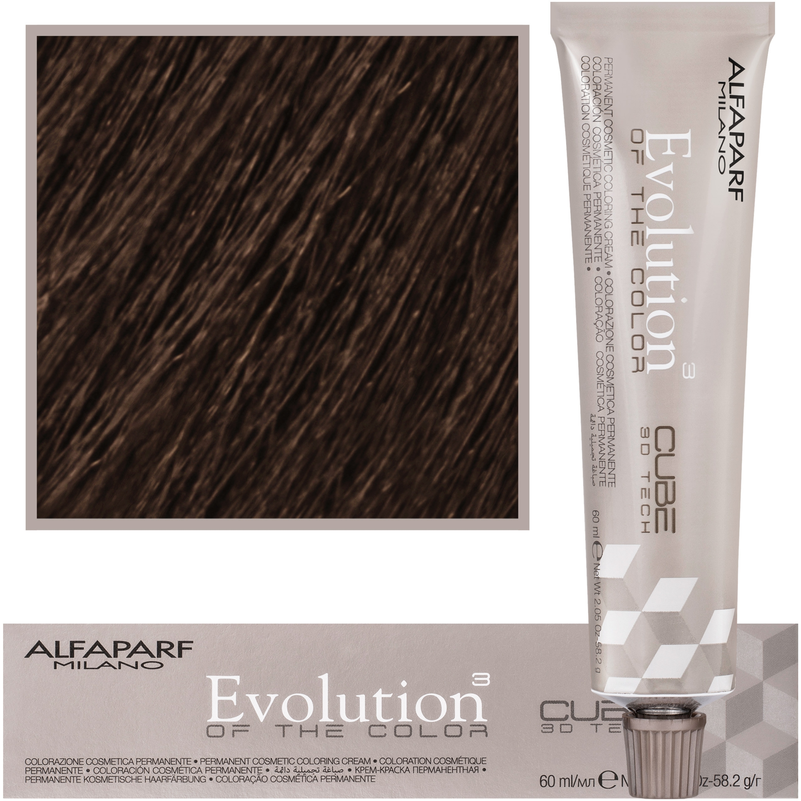 Alfaparf Evolution – farba do włosów 60ml cała paleta 6.01 | Ciemny naturalny popielaty blond