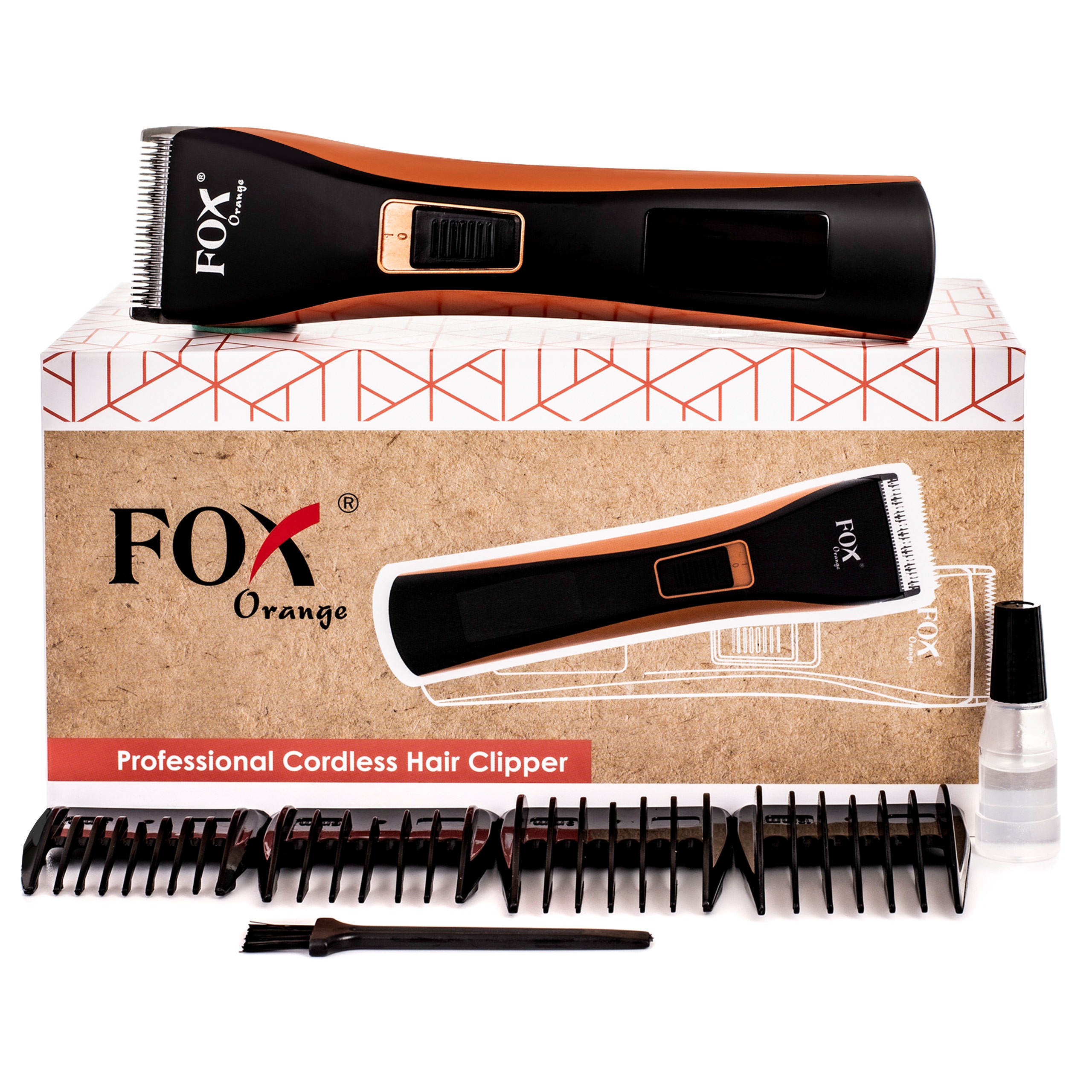 Image of FOX ORANGE - maszynka bezprzewodowa do strzyżenia włosów