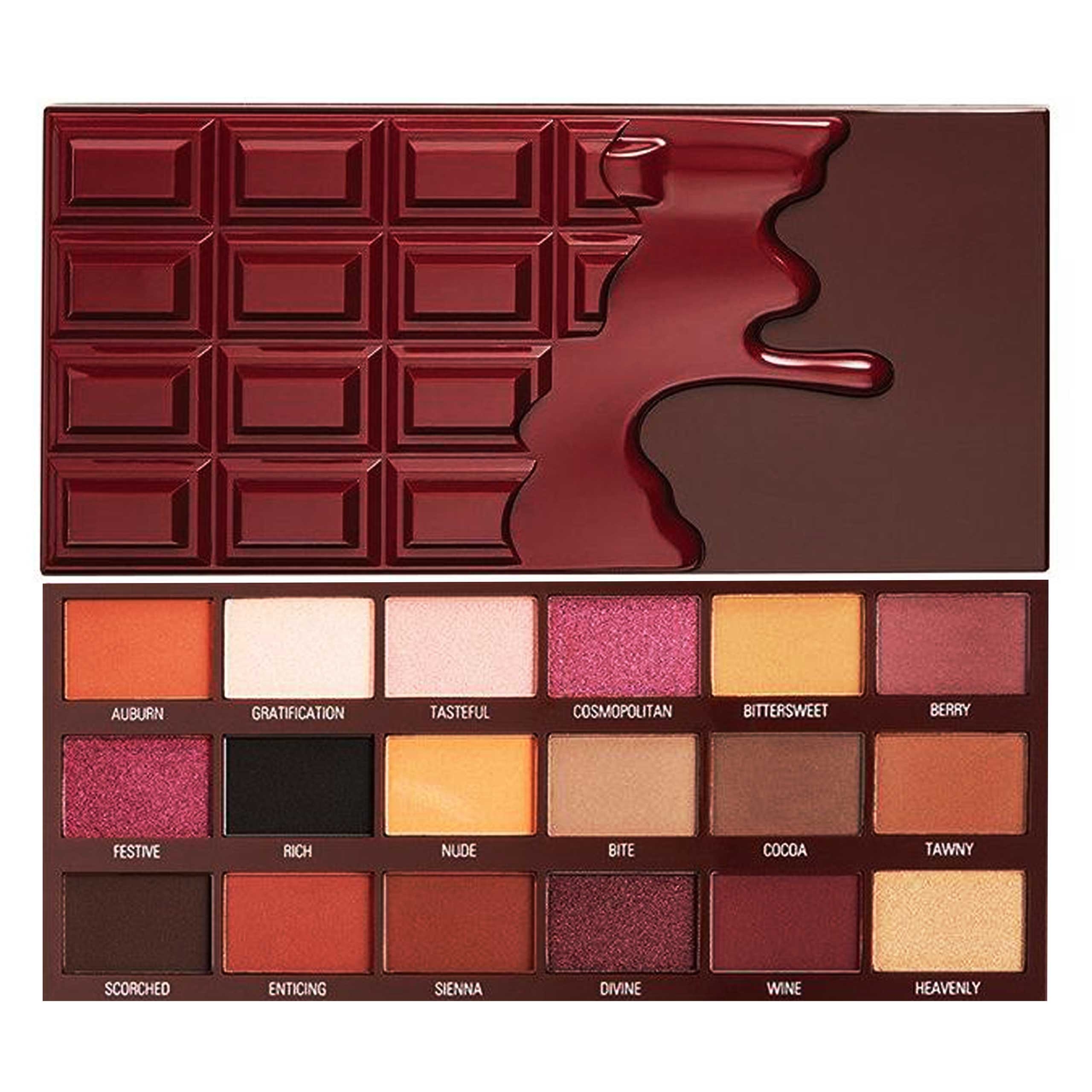 Image of Makeup Revolution Chocolate Cranberries and Chocolate paletka do makijażu 22g