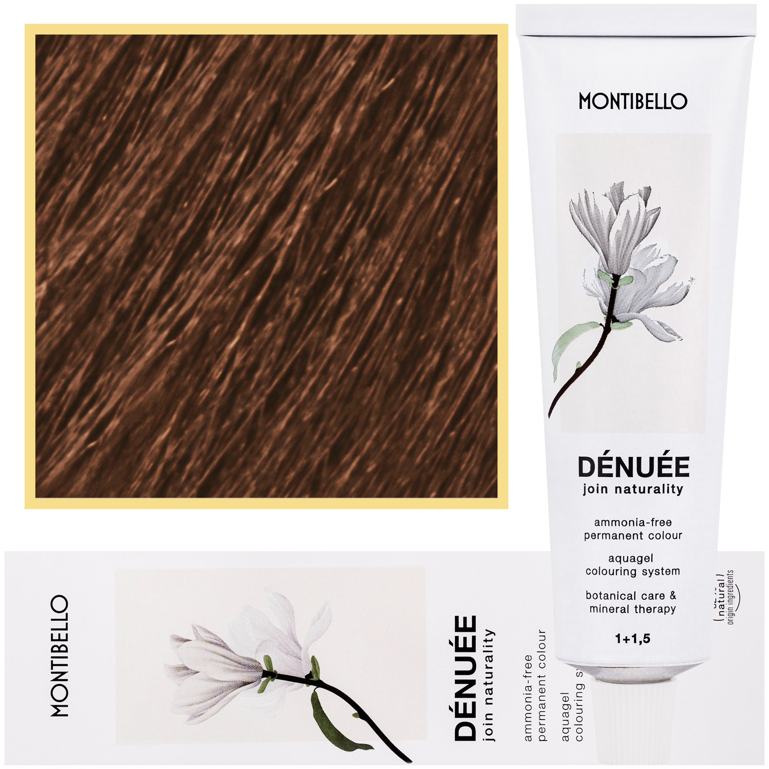 Фото - Фарба для волосся Montibello Montibello Denuee – naturalna wegańska farba do włosów bez amon