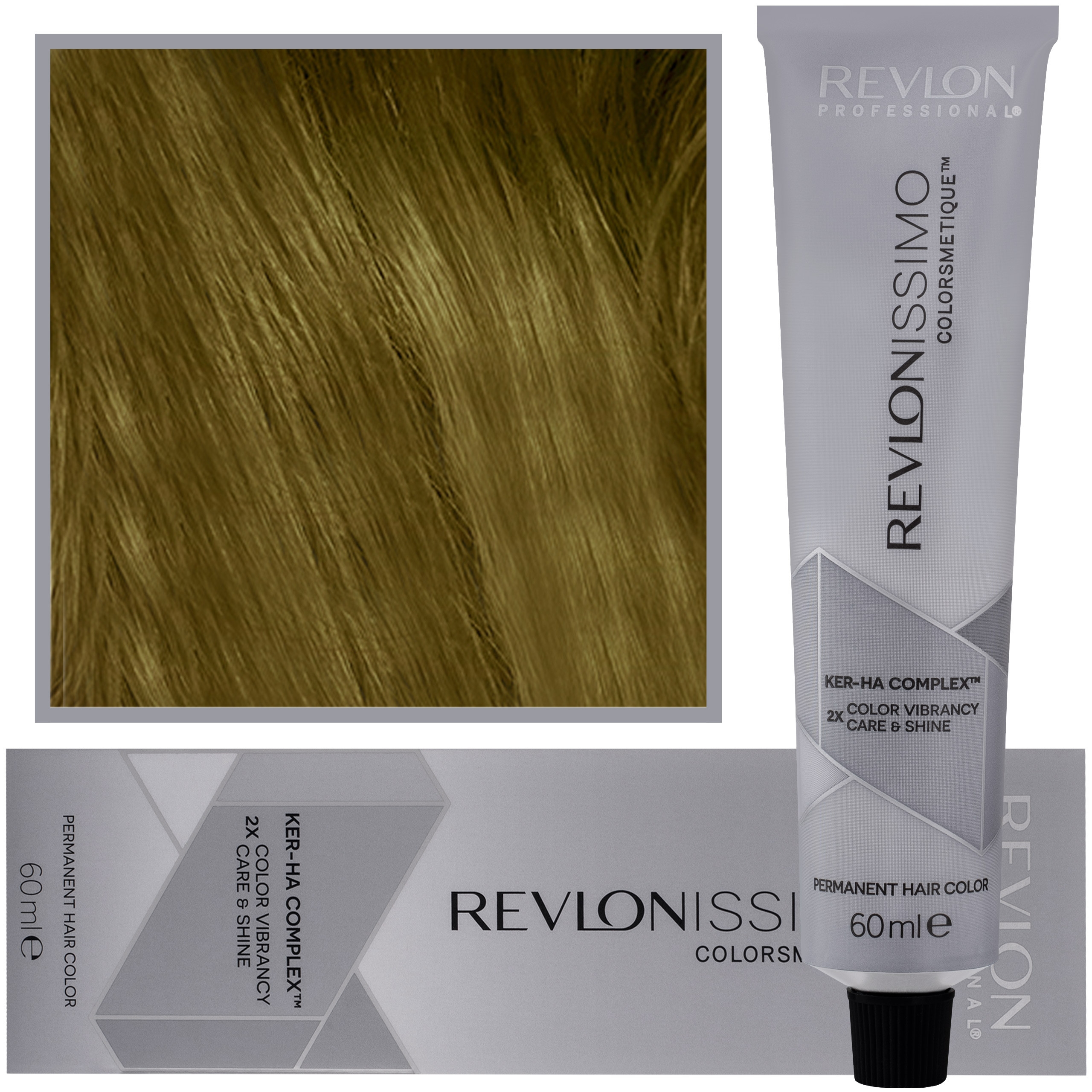 Image of Revlon Revlonissimo Colorsmetique - kremowa farba do włosów, 60ml 8,7MN | Jasny Blond Neutralizujący