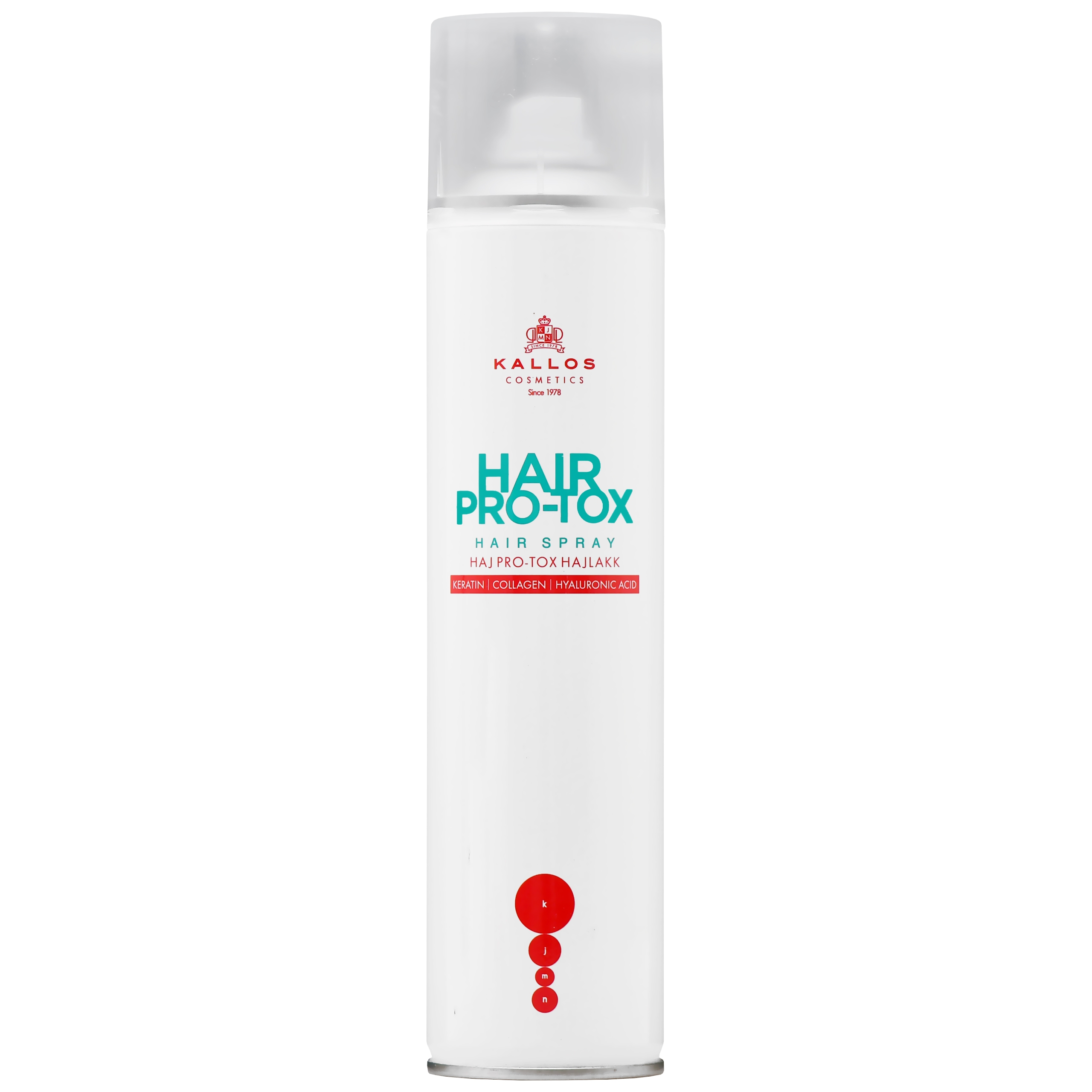 Image of Kallos Hair Pro-Tox Spray - mocno utrwalający lakier do włosów, 400ml