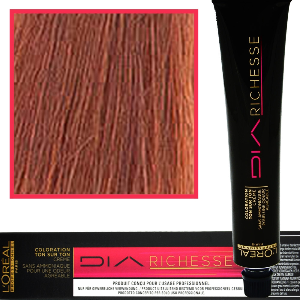 Loreal Dia Richesse – farba do włosów bez amoniaku, 50ml 6.40 Ciemny Blond Miedzany Intensywny