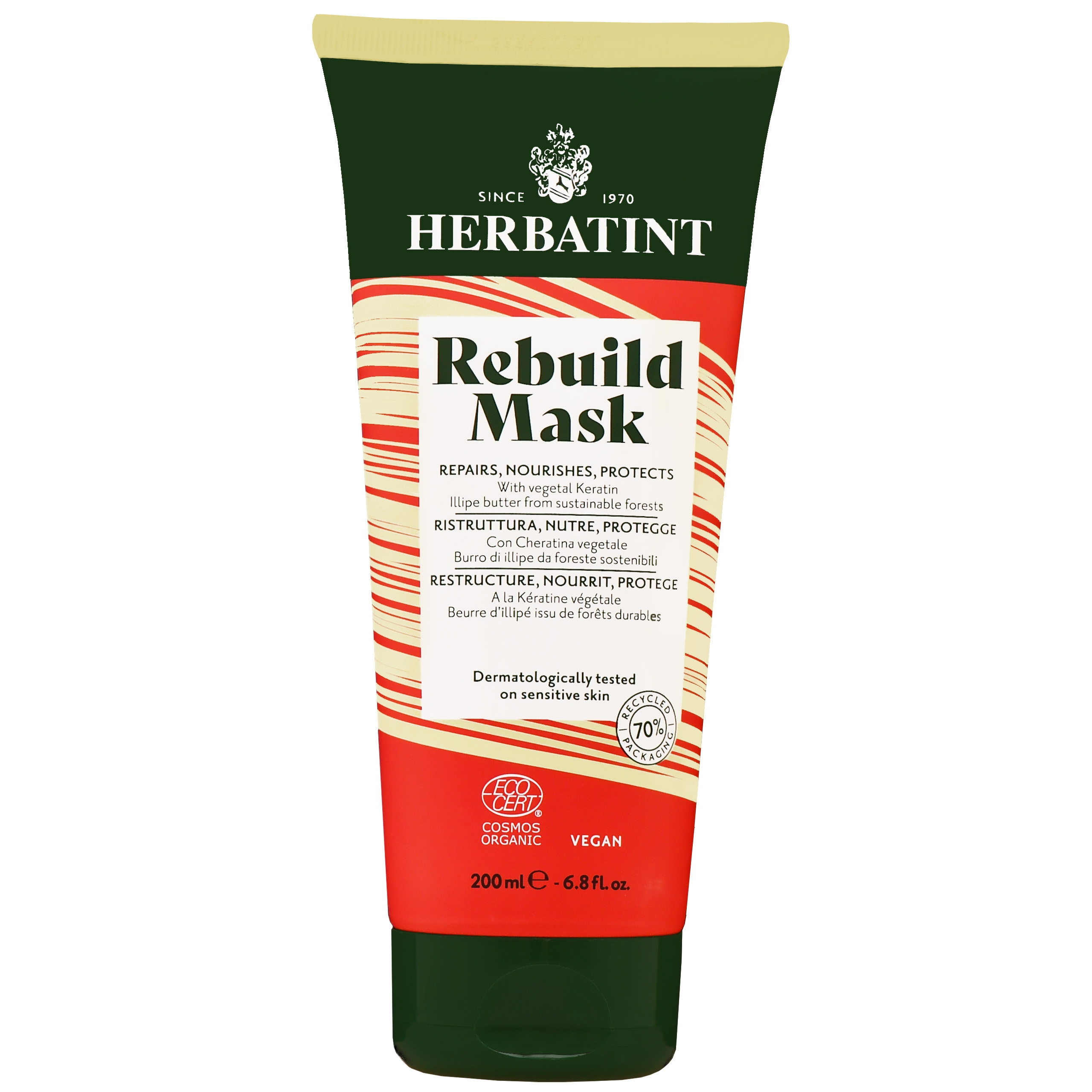 Image of Herbatint Rebuild Mask - odbudowująca maska do włosów, 200ml