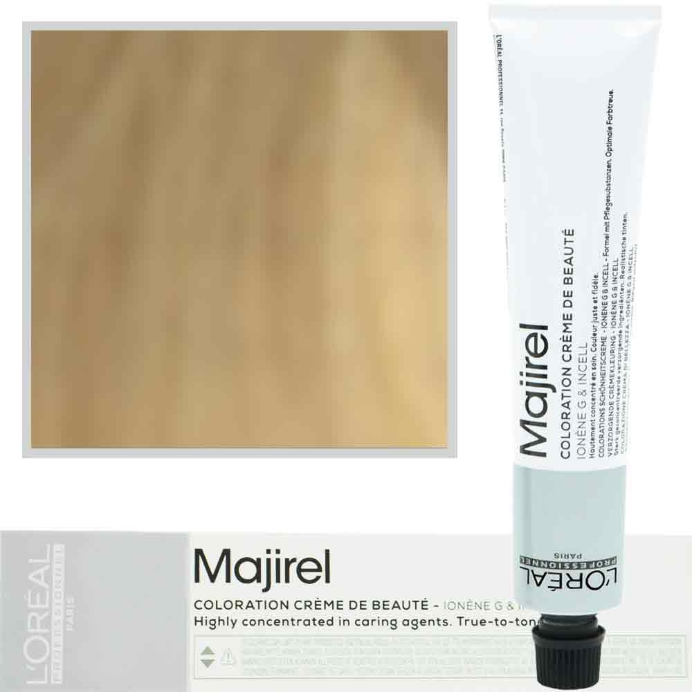 Image of Loreal Majirel - profesjonalna farba do włosów, paleta kolorów, 50ml 10 Bardzo Bardzo Jasny Blond