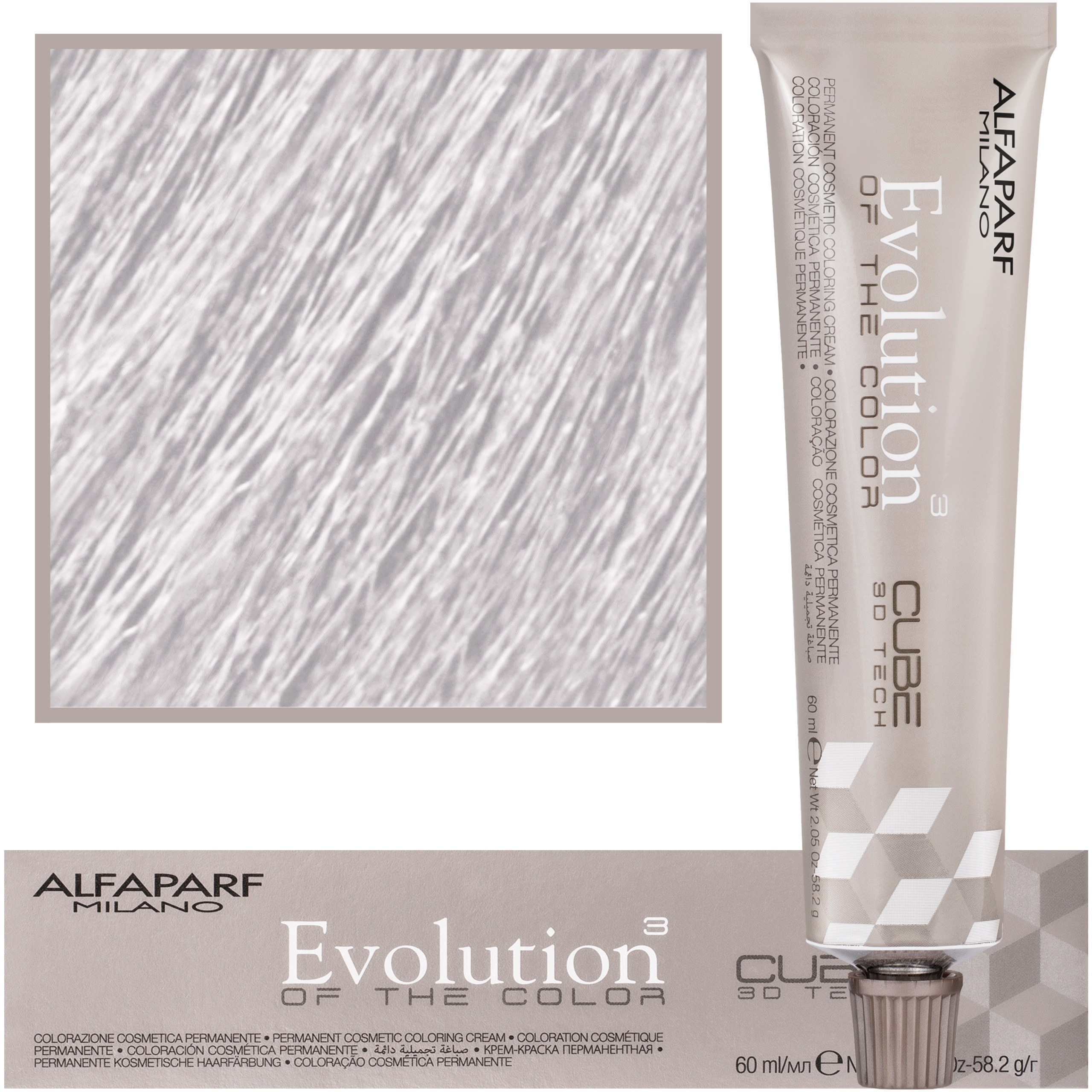 Alfaparf Evolution – farba do włosów 60ml cała paleta 10.21 | Najjaśniejszy fioletowy popielaty blond